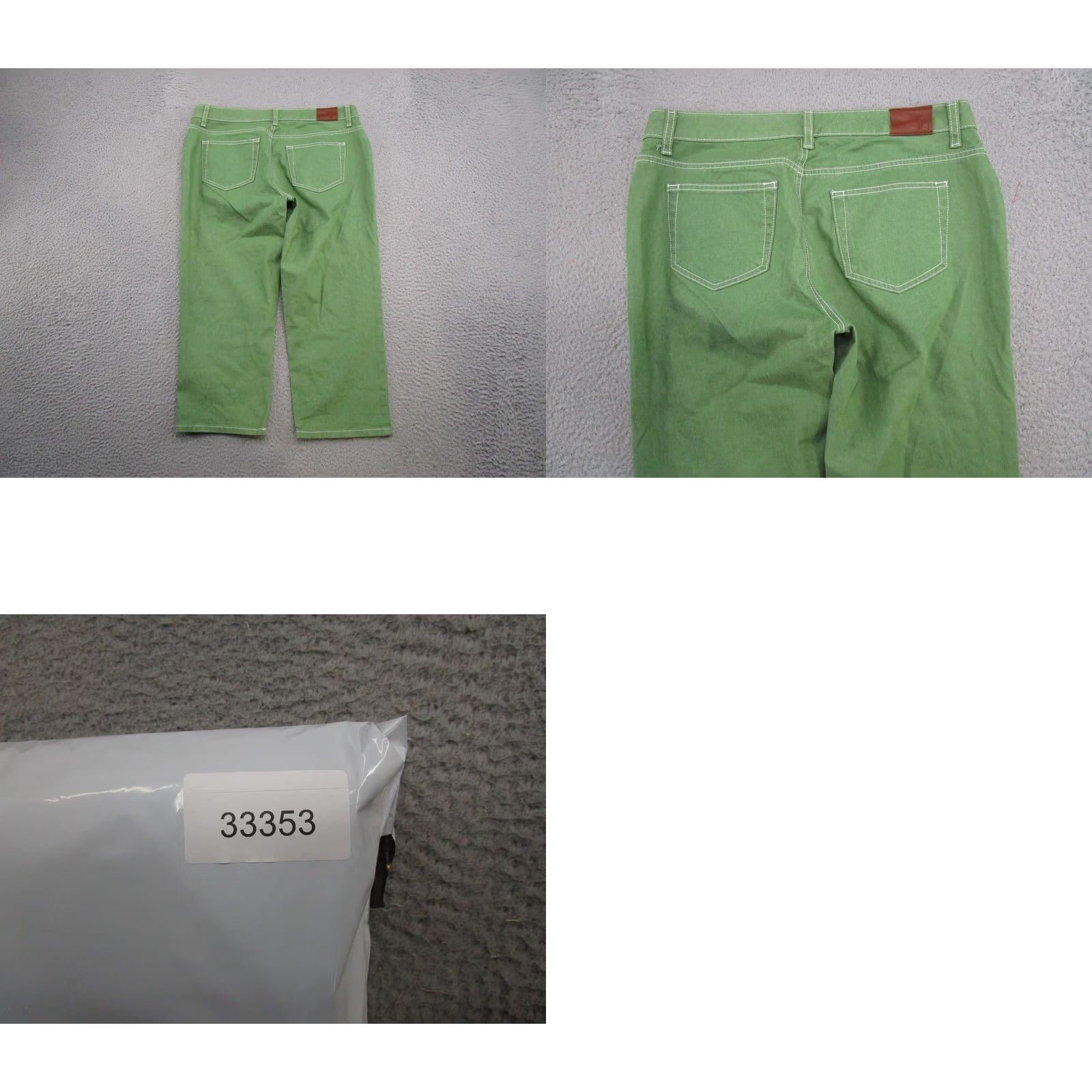 Lands' End Lands' End Modern Fit Capri Boot Leg Jeans 10P Green Denim Cotton 5-Pocket Womens Capris 10 Petite Used Size 32" / US 10 / IT 46 - 9 Thumbnail