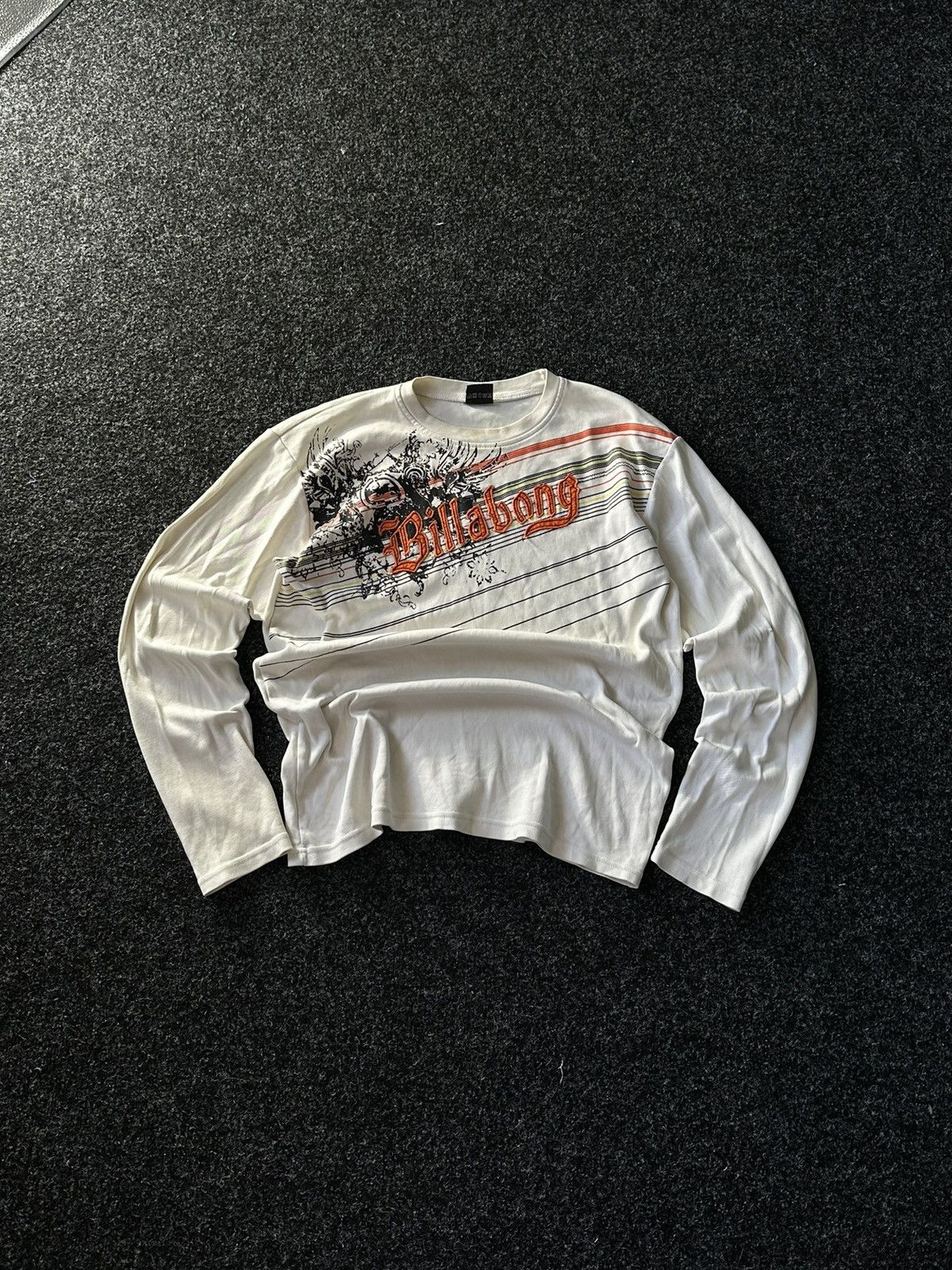 Billabong × Vintage 🚨Vintage 90s Big Logo BILLABONG RARE long sleeve Y2K SURF Size US L / EU 52-54 / 3 - 1 Thumbnail