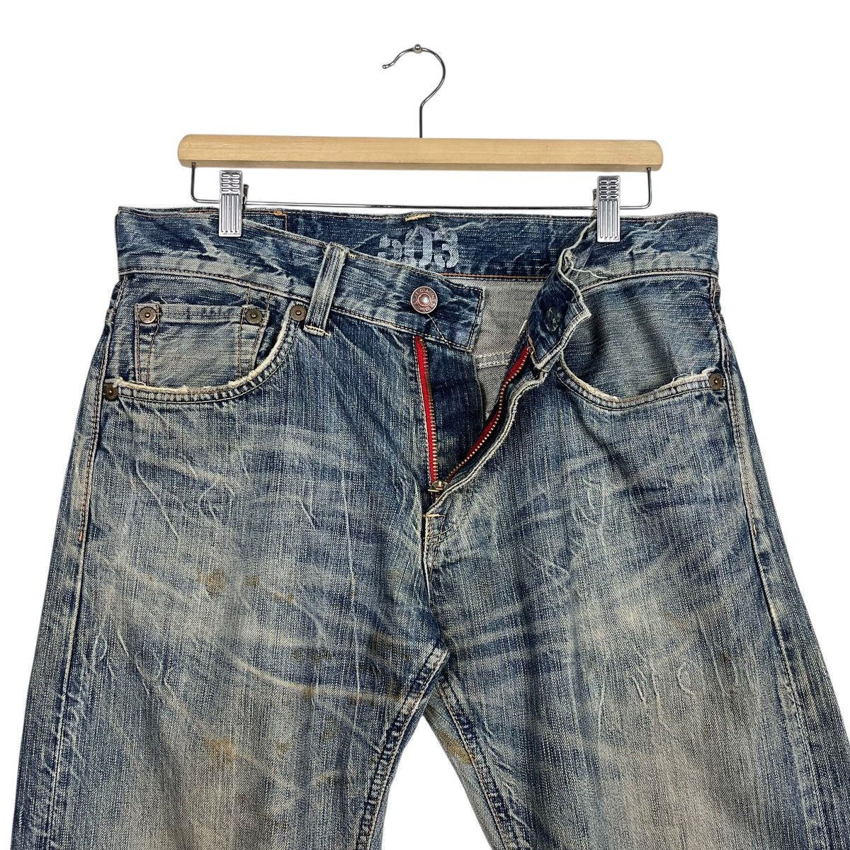 Edwin Vintage Edwin Distressed Denim Jeans Size US 34 / EU 50 - 14 Thumbnail