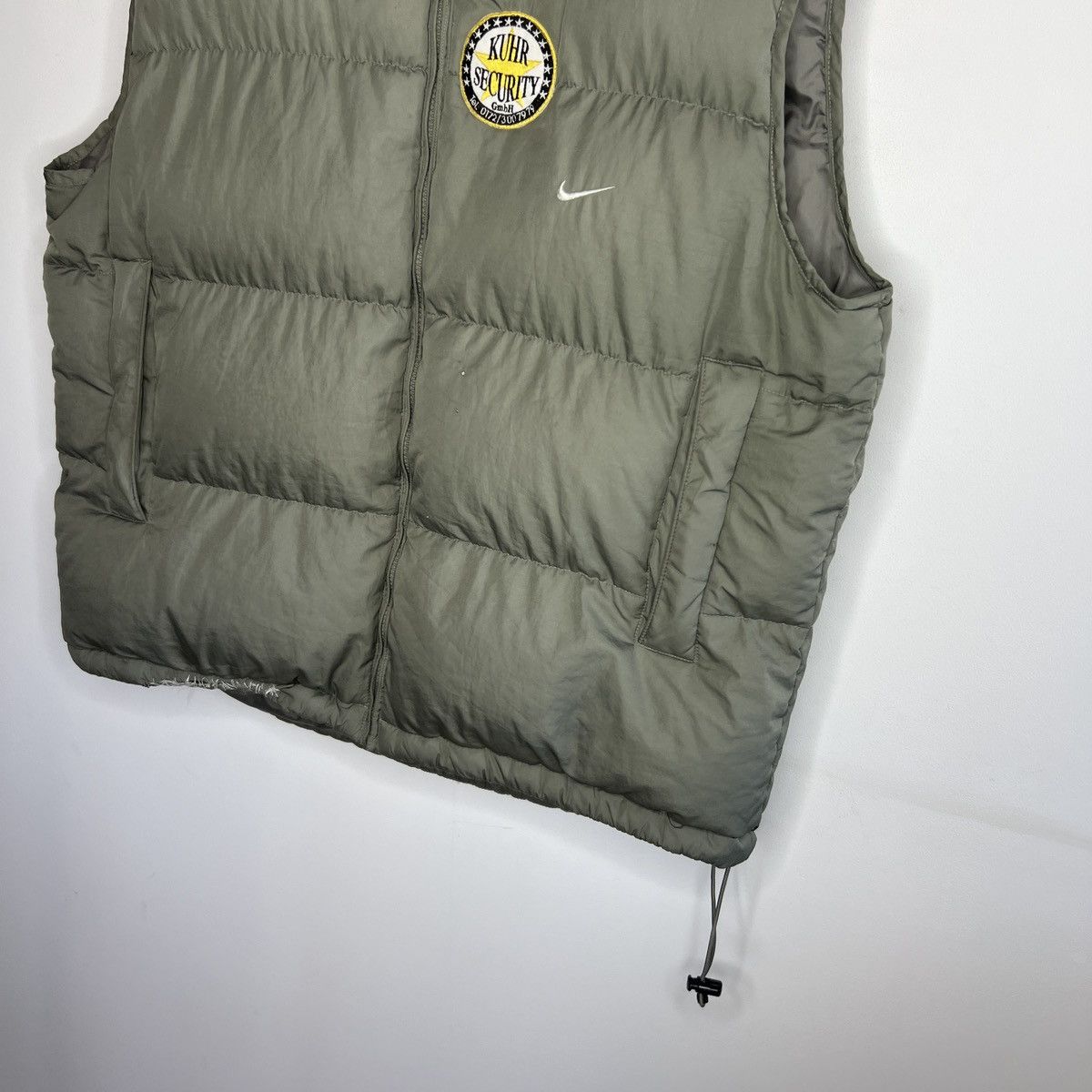 Nike × Vintage NIKE VINTAGE PUFFER VEST Y2K STYLE DRILL Size US L / EU 52-54 / 3 - 2 Thumbnail