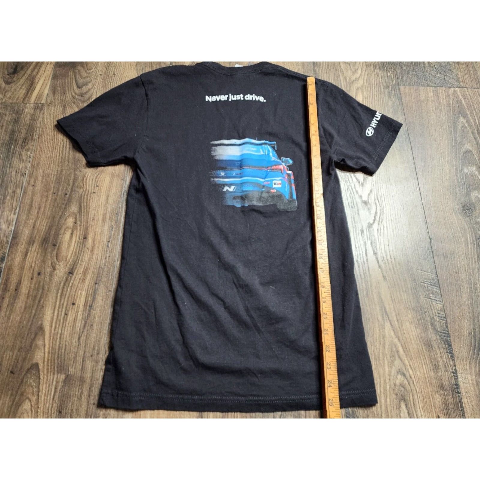 Next Level Next Level Mens S Short Sleeve T Shirt Black Hyundai Racing Double Sided Cotton Size US S / EU 44-46 / 1 - 2 Thumbnail