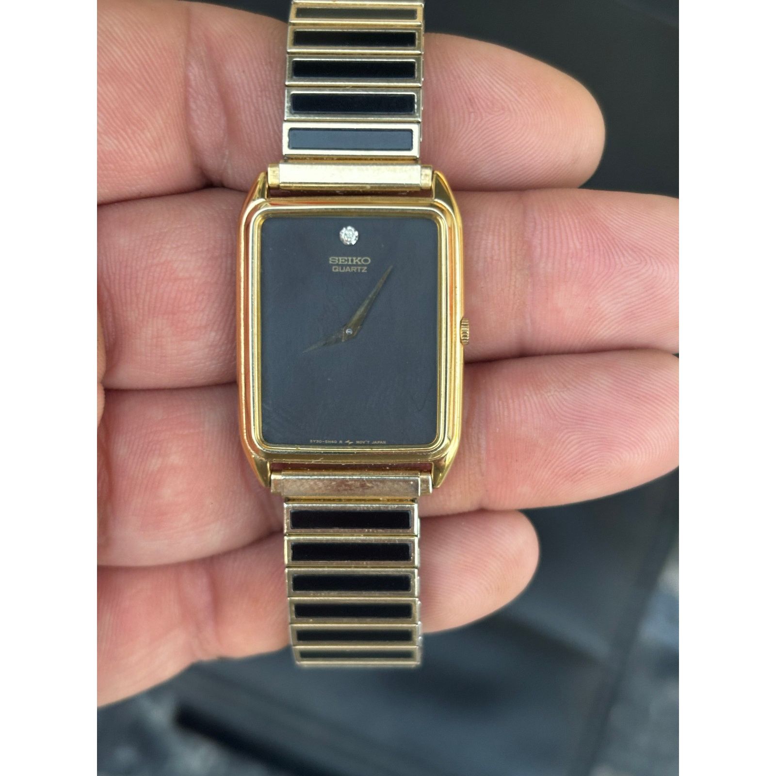 Seiko Vintage Seiko Diamond 5Y30-5D59 2-Tone Men’s Watch! Size ONE SIZE - 8 Thumbnail