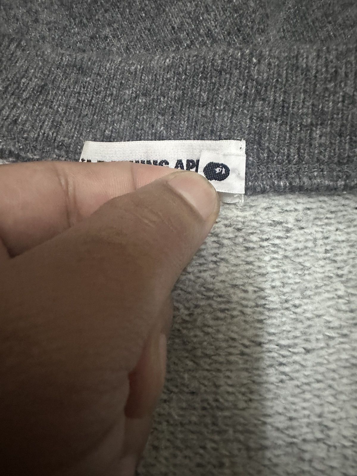 Bape 🇯🇵 Vintage A Bathing Ape 'BAPE' Wool Sweaters Size US L / EU 52-54 / 3 - 8 Thumbnail
