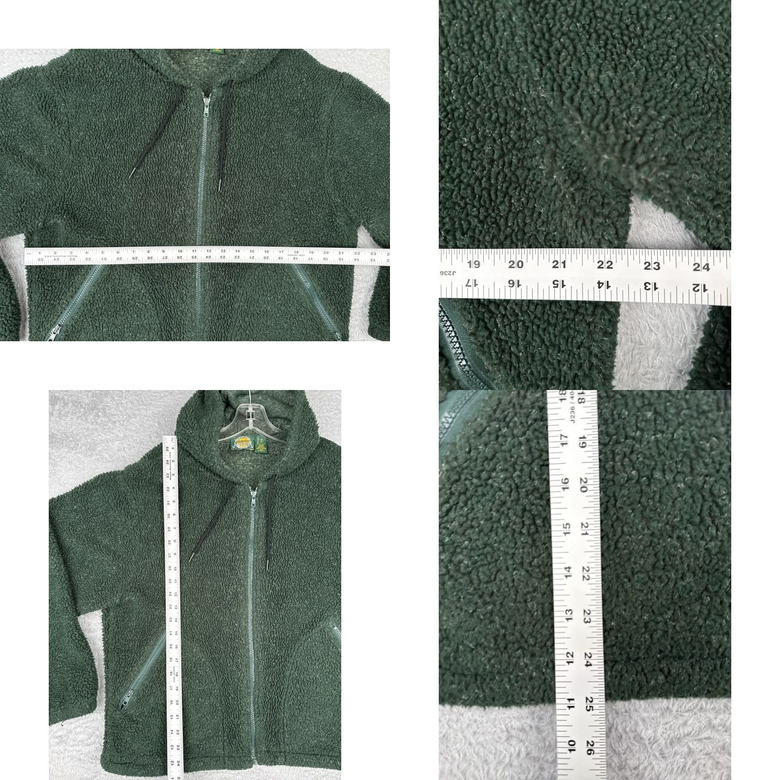 Vintage Cabela's For Women Jacket Green Sherpa Fleece Full Zip Hooded Pockets M Size M / US 6-8 / IT 42-44 - 8 Thumbnail