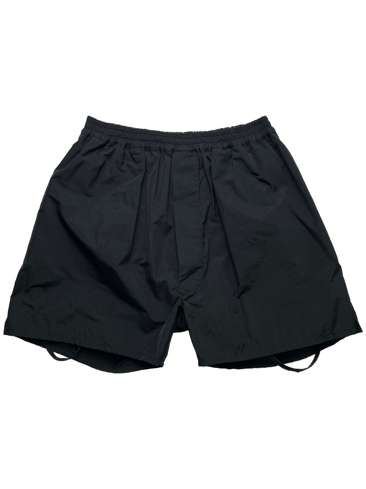 Pre-owned Rick Owens Ss10  Release Bondage Silk Boxer Shorts In Black