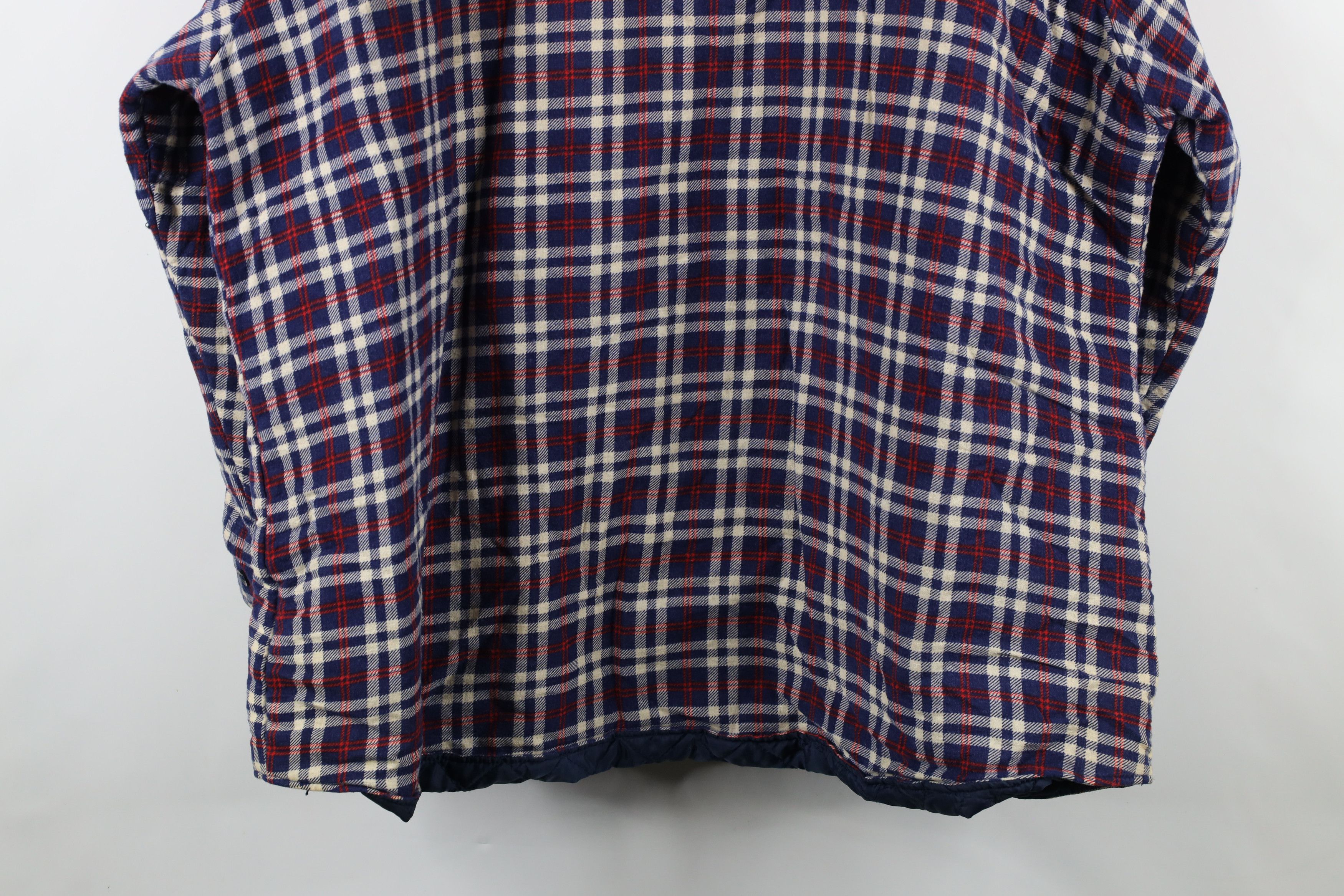 Vintage Vintage 90s Streetwear Flannel Button Shirt Jacket Shacket Size US XXL / EU 58 / 5 - 15 Thumbnail