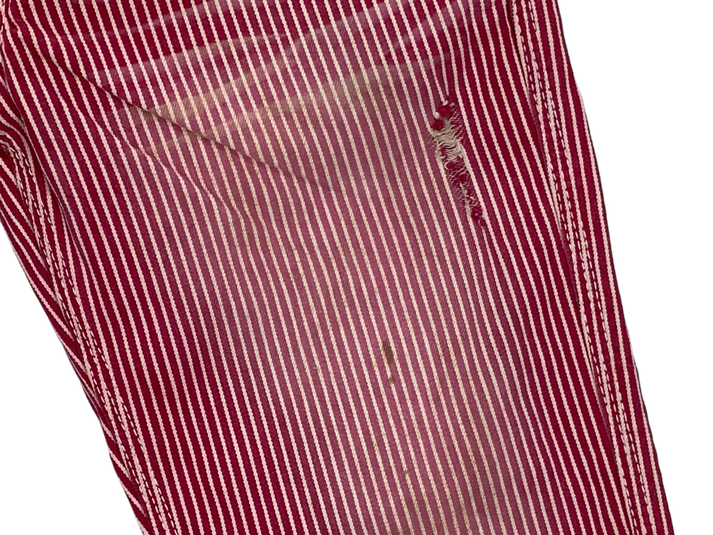 Japanese Brand Co & Lu Stripes Flare Jeans Size 26" / US 2 / IT 38 - 11 Thumbnail
