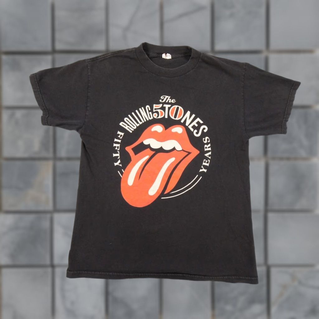 Vintage The Rolling Stones T-Shirt Men's Medium Black Concert Tour 2013 Rock Band Graphic Tee Size US M / EU 48-50 / 2 - 1 Thumbnail