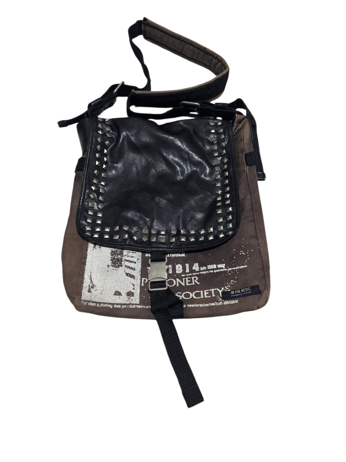 Hysteric Glamour × If Six Was Nine × In The Attic 🇨🇳 Poem Studded In The Attic Hysteric Inspired Sling Bag Size ONE SIZE - 2 Thumbnail
