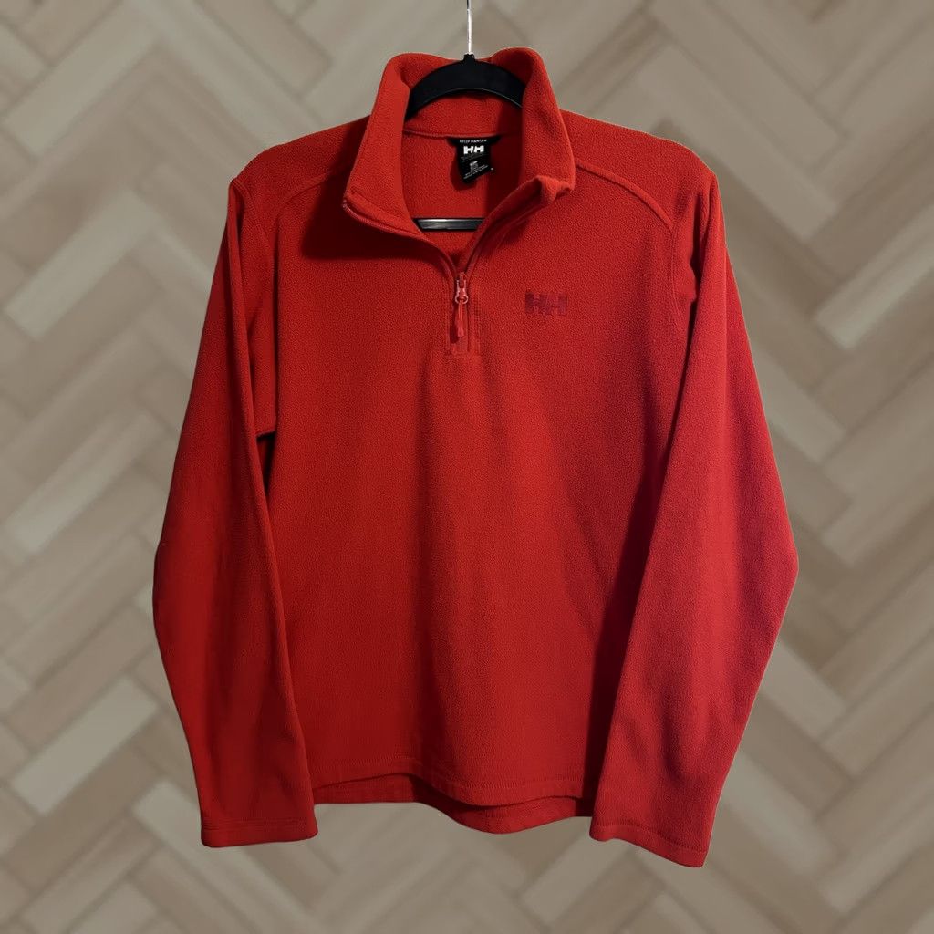 Helly Hansen Helly Hansen Mens Red 1/4 Zip Fleece Pullover Sweater Size S Long Sleeve Size US S / EU 44-46 / 1 - 1 Thumbnail