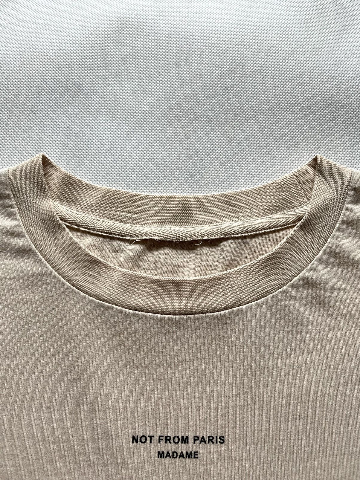 Drole De Monsieur Drole De Monsieur Not From Paris Madame DDM NFPM Beige Tee Size US M / EU 48-50 / 2 - 11 Thumbnail