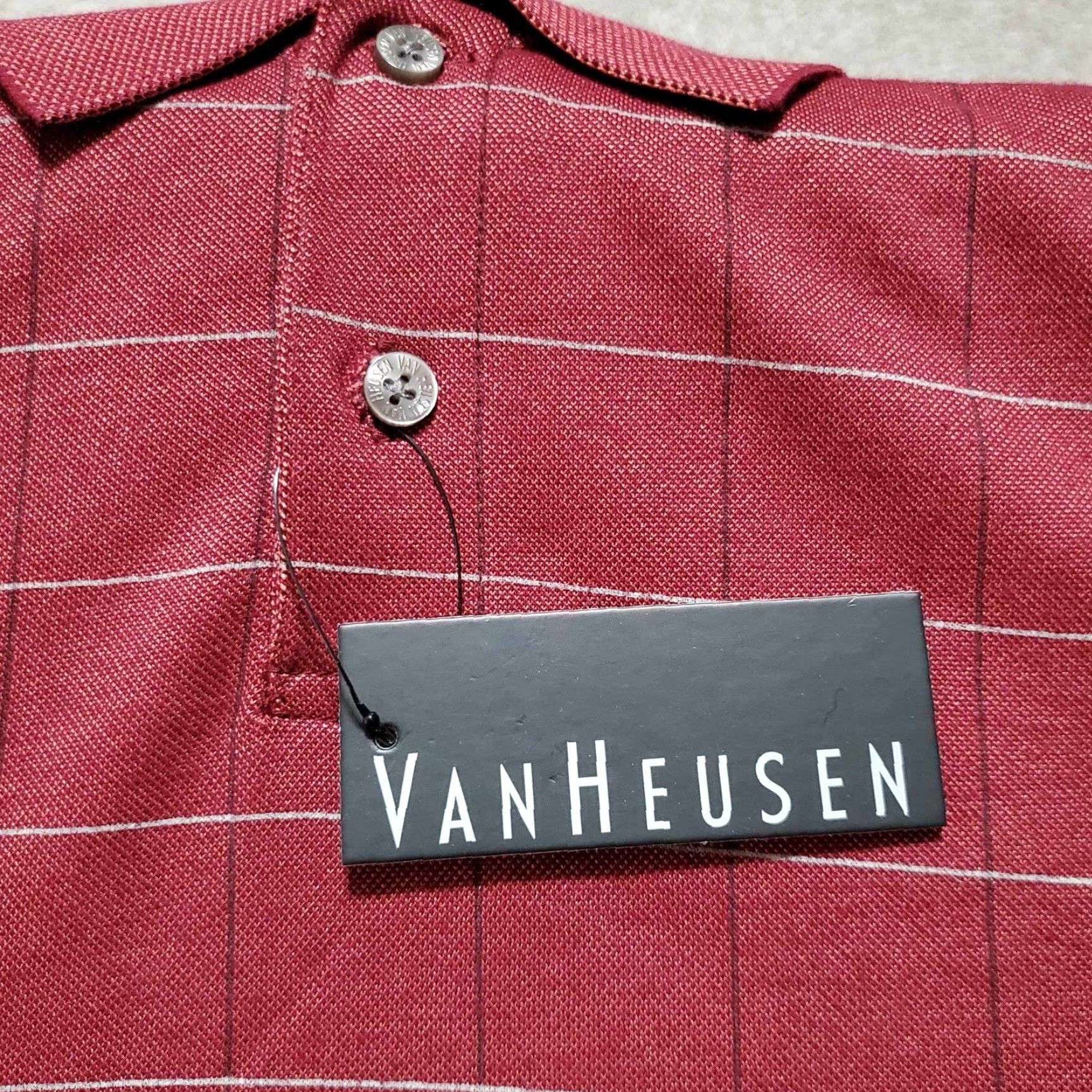 Van Heusen Van Heusen Shirt Mens XLT Red Short Sleeve Button Up NWT Size US XL / EU 56 / 4 - 2 Thumbnail