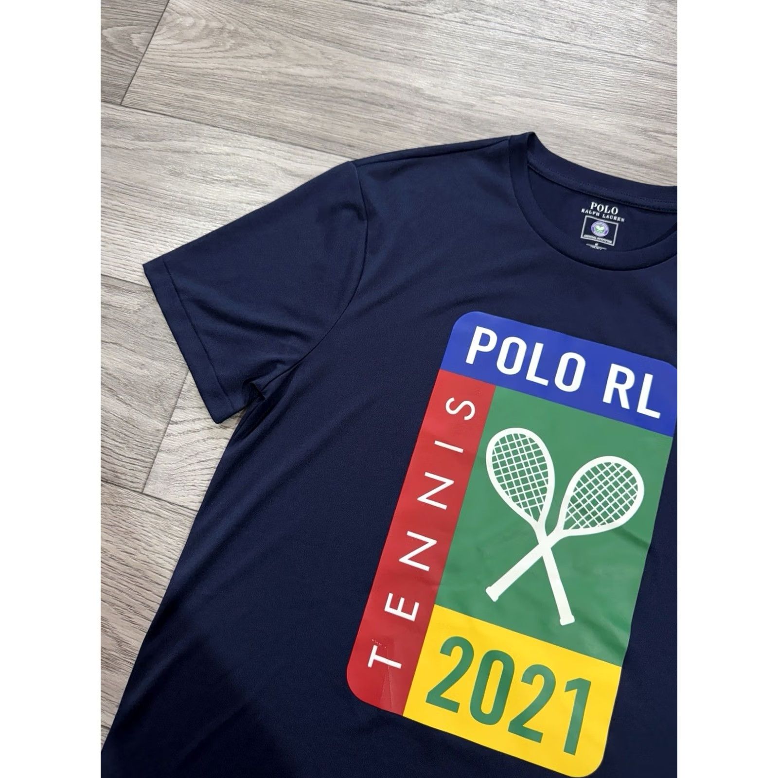 Polo Ralph Lauren Polo Ralph Lauren Short Sleeve T Shirt Wimbledon Tennis 2021 Size M Blue Mens T-Shirt Size US M / EU 48-50 / 2 - 6 Thumbnail