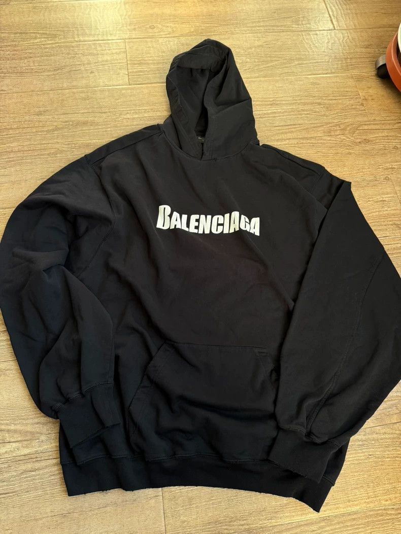 Balenciaga Balenciaga Oversize S Black Hoodie - dmc Size US S / EU 44-46 / 1 - 1 Thumbnail