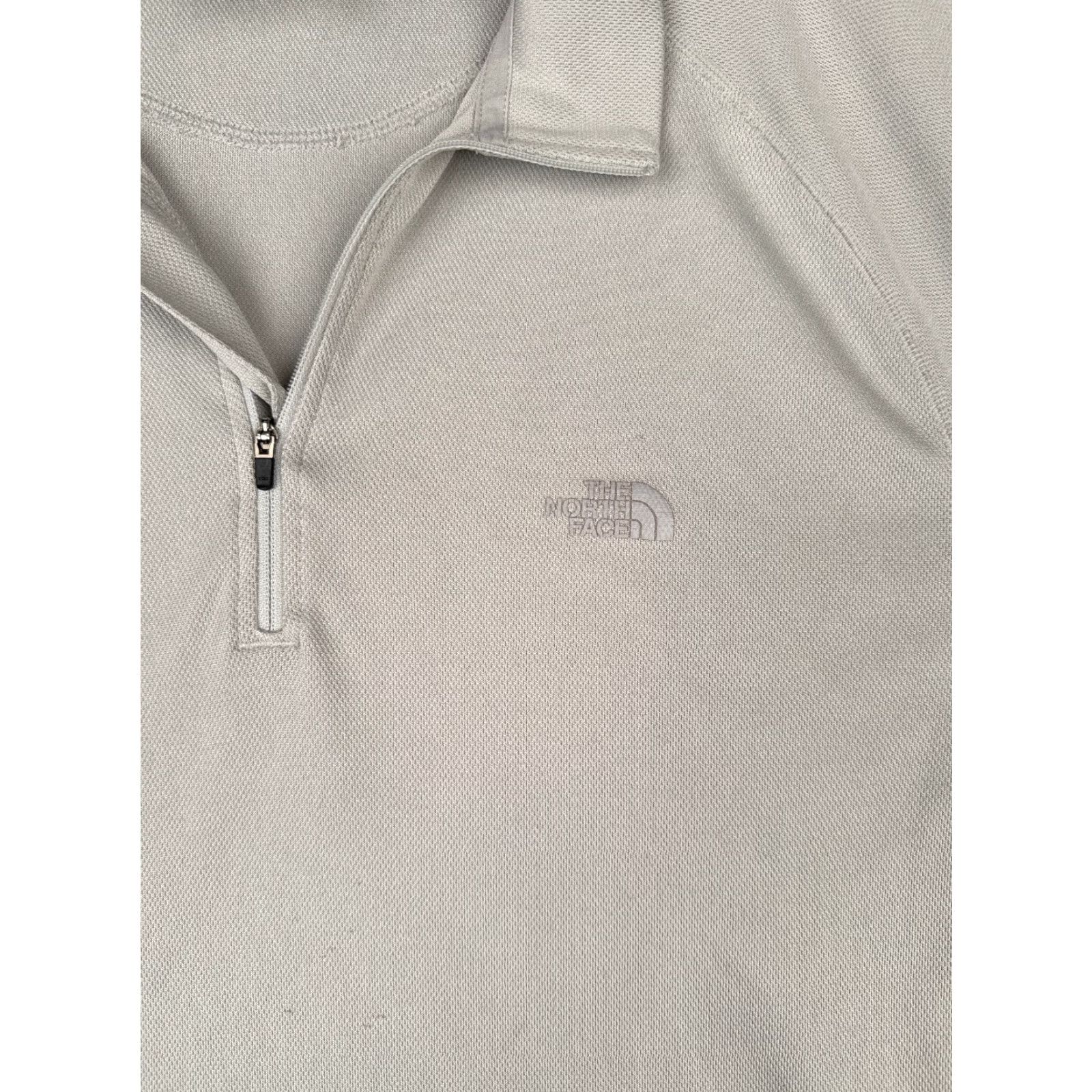 The North Face The North Face Shirt Men L Gray Long Sleeve 1/4 Zip Mock Neck Polyester READ Size US L / EU 52-54 / 3 - 6 Thumbnail