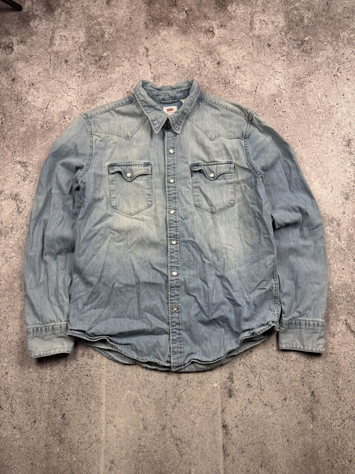 Rare! Vintage Levi’s Denim Shirt Red Tab Hype Y2K Retro Rare