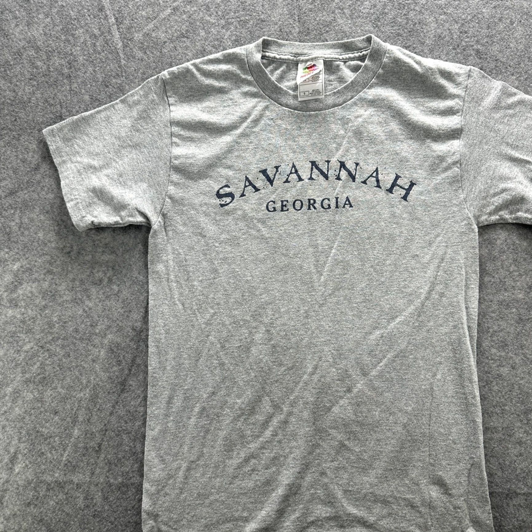 Fruit Of The Loom VINTAGE Fruit of the Loom Savannah Georgia Shirt Mens S Gray Graphic 90s Travel Souvenir Crew Neck Short Sleeve Size US S / EU 44-46 / 1 - 3 Thumbnail