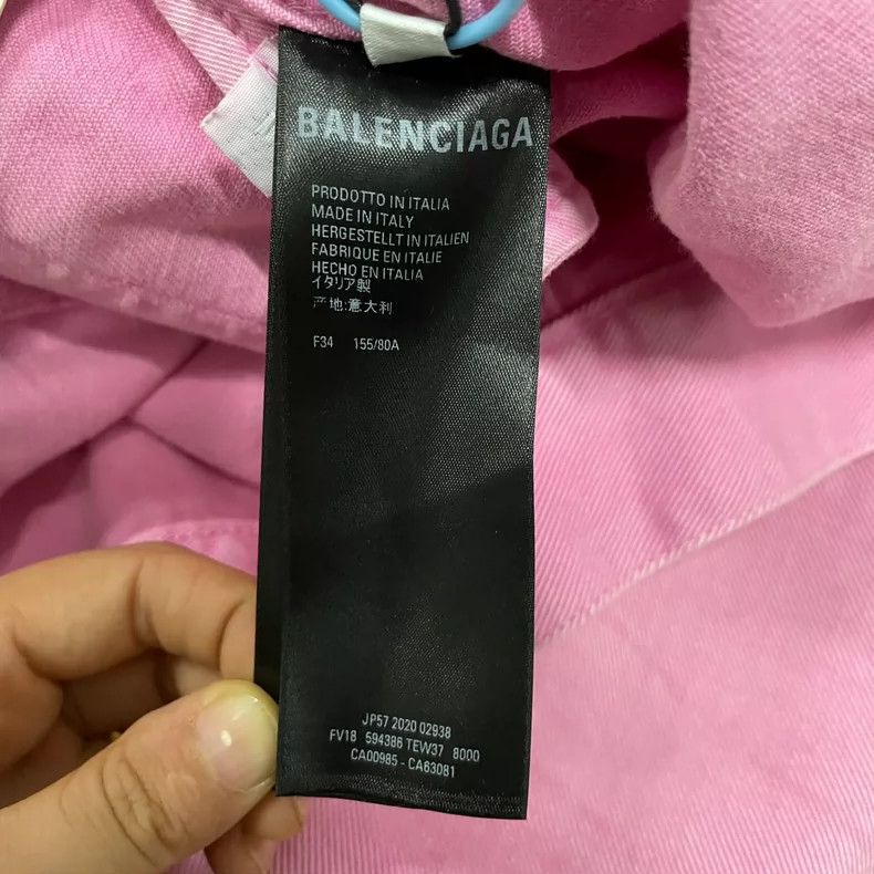 Balenciaga Balenciaga size 34 Chest Large Logo Printed Denim Jacket Size XS / US 0-2 / IT 36-38 - 4 Thumbnail