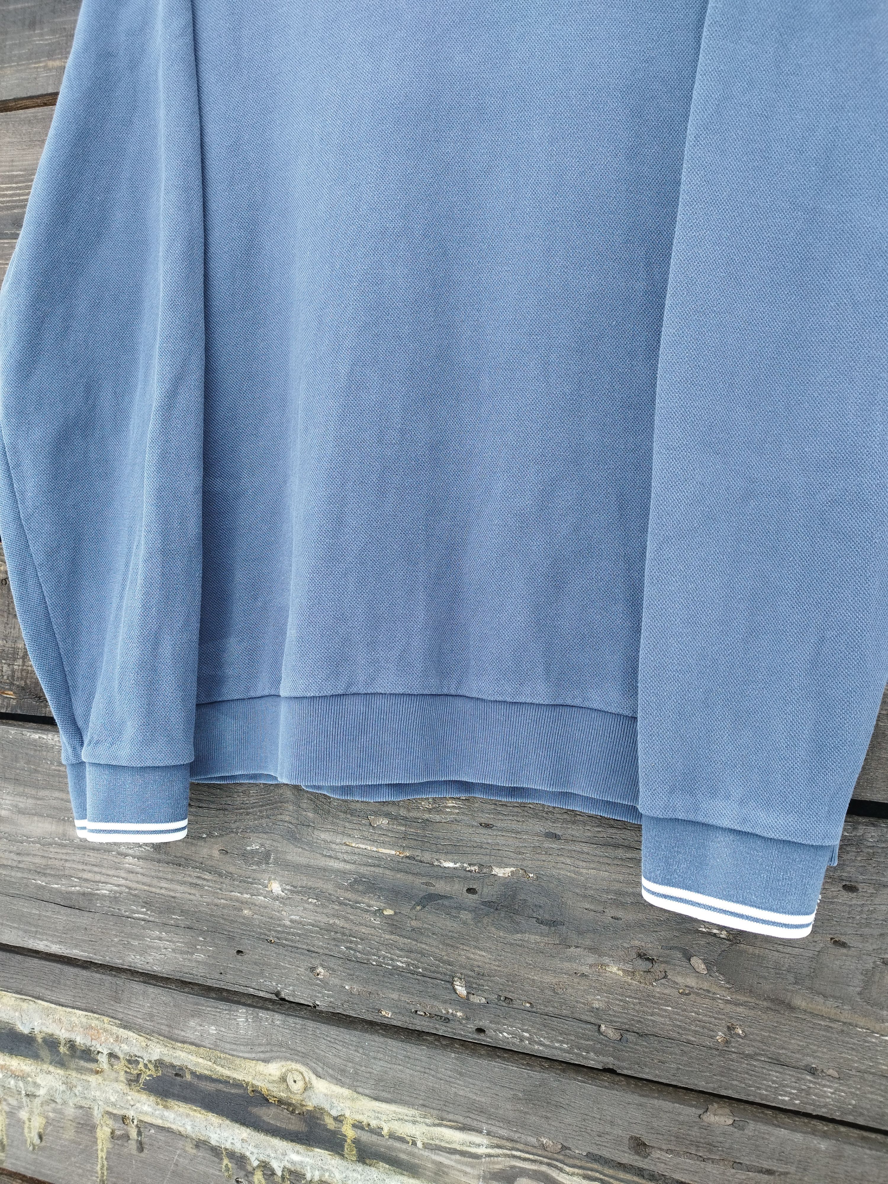 Fred Perry Fred Perry 1/4 Zip Pullover Sweatshirt - Vintage Blue Size US XL / EU 56 / 4 - 12 Thumbnail