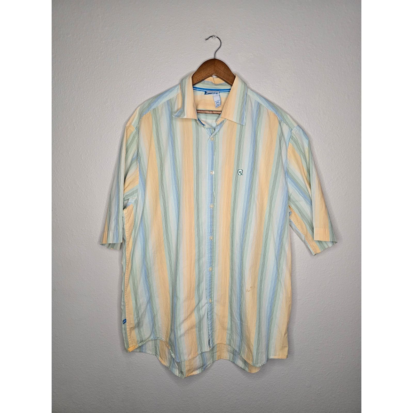 Rocawear Y2K Rocawear Button Up Shirt Mens XXL Multicolor Striped Size US XXL / EU 58 / 5 - 1 Thumbnail