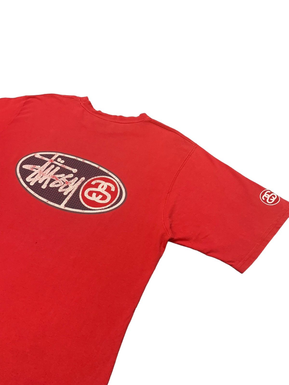 Stussy × Vintage Vintage 90s Stussy Double SS Back Hint Tshirt Size US L / EU 52-54 / 3 - 6 Thumbnail
