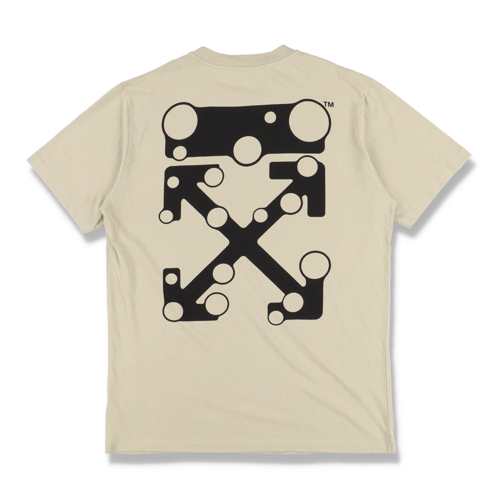 Off-White Beige Bubble Arrows Logo T-Shirt Size US S / EU 44-46 / 1 - 1 Thumbnail