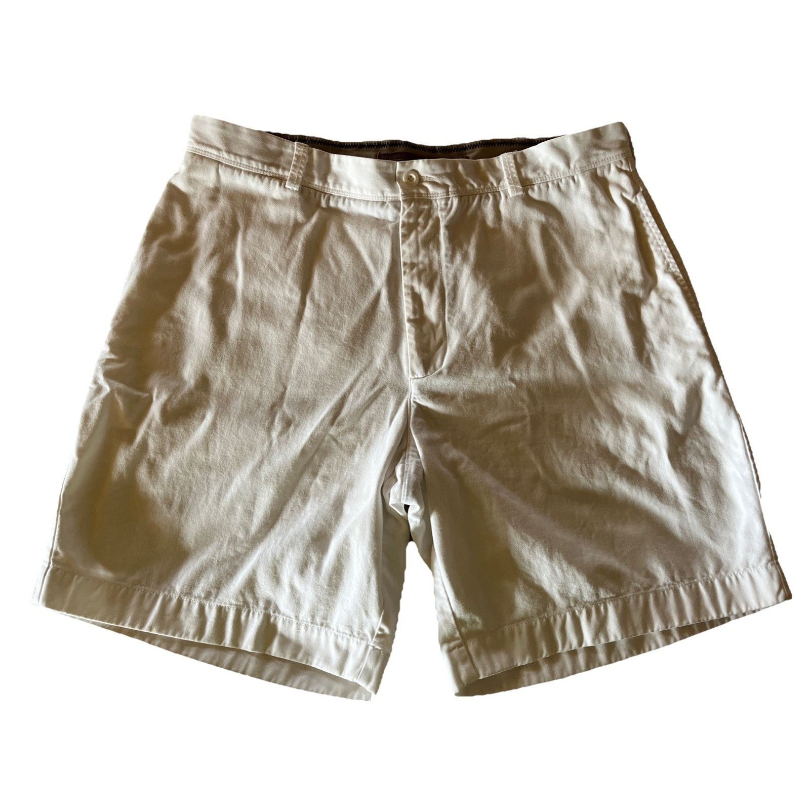 Roundtree & Yorke Roundtree Yorke Shorts Men 38 Chino ivory Cotton Flat Front Size US 38 / EU 54 - 1 Thumbnail