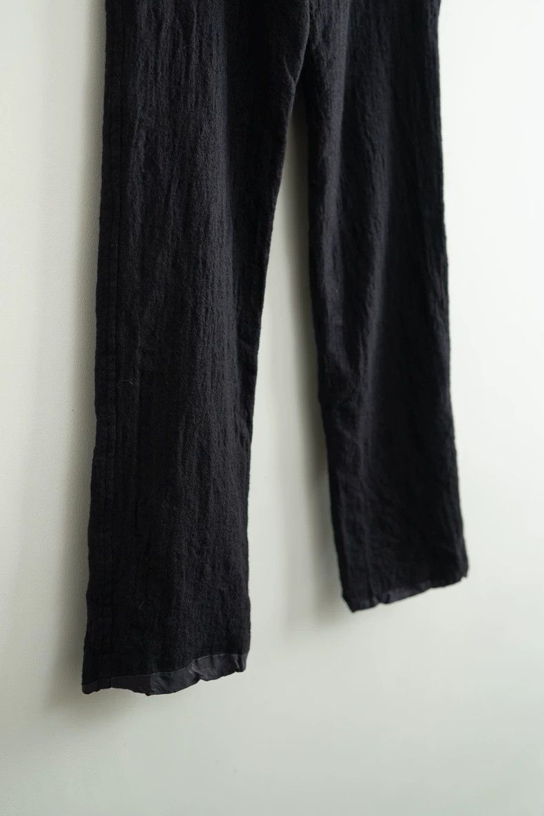Yohji Yamamoto Yohji Yamamoto size 1 Slim straight leg trousers in black Size US 28 / EU 44 - 4 Thumbnail