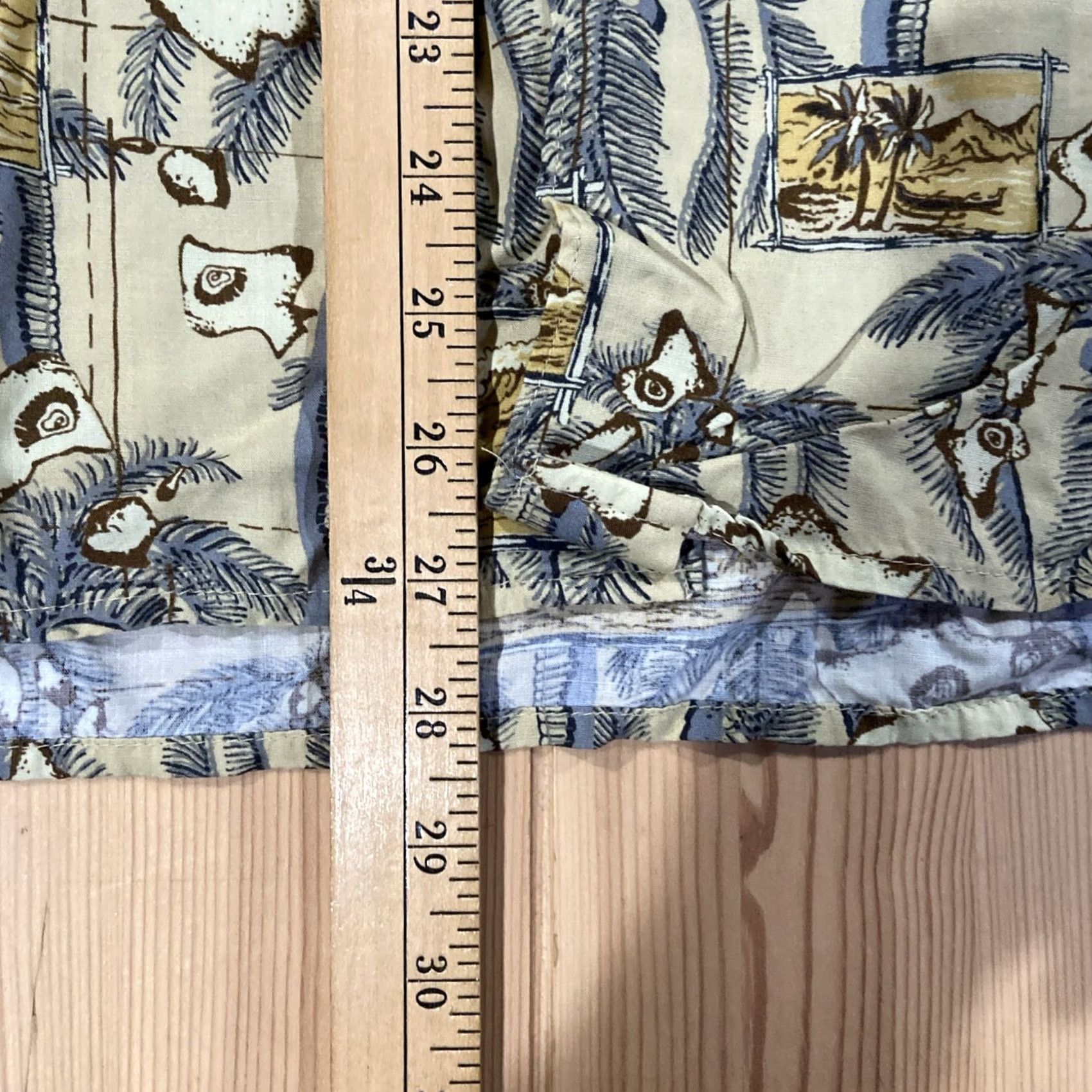 Reyn Spooner REYN SPOONER Beige Hawaiian Islands Canoe Palm Trees 100% SPUN RAYON Medium Button-Up Shirt Mens Hawaiian 90s Vintage Size US M / EU 48-50 / 2 - 5 Thumbnail
