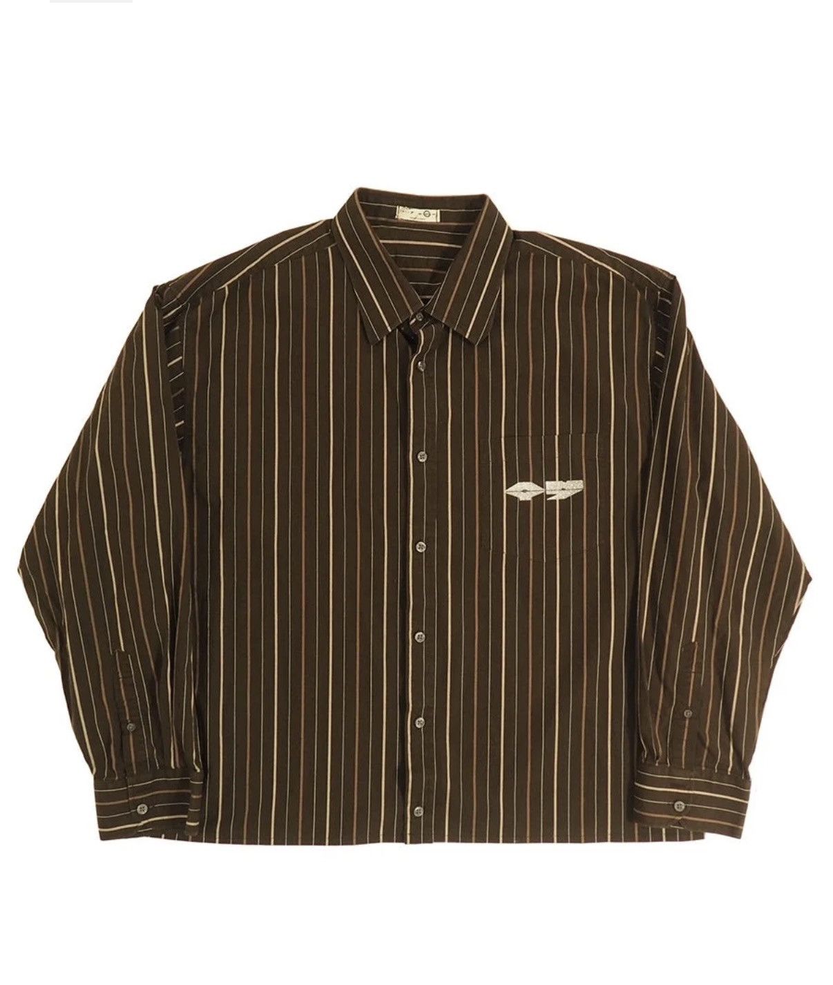 Other ANY7 LAMBO LOGO CHOPD LS DRESS SHIRT - Chocolate Size US S / EU 44-46 / 1 - 2 Thumbnail