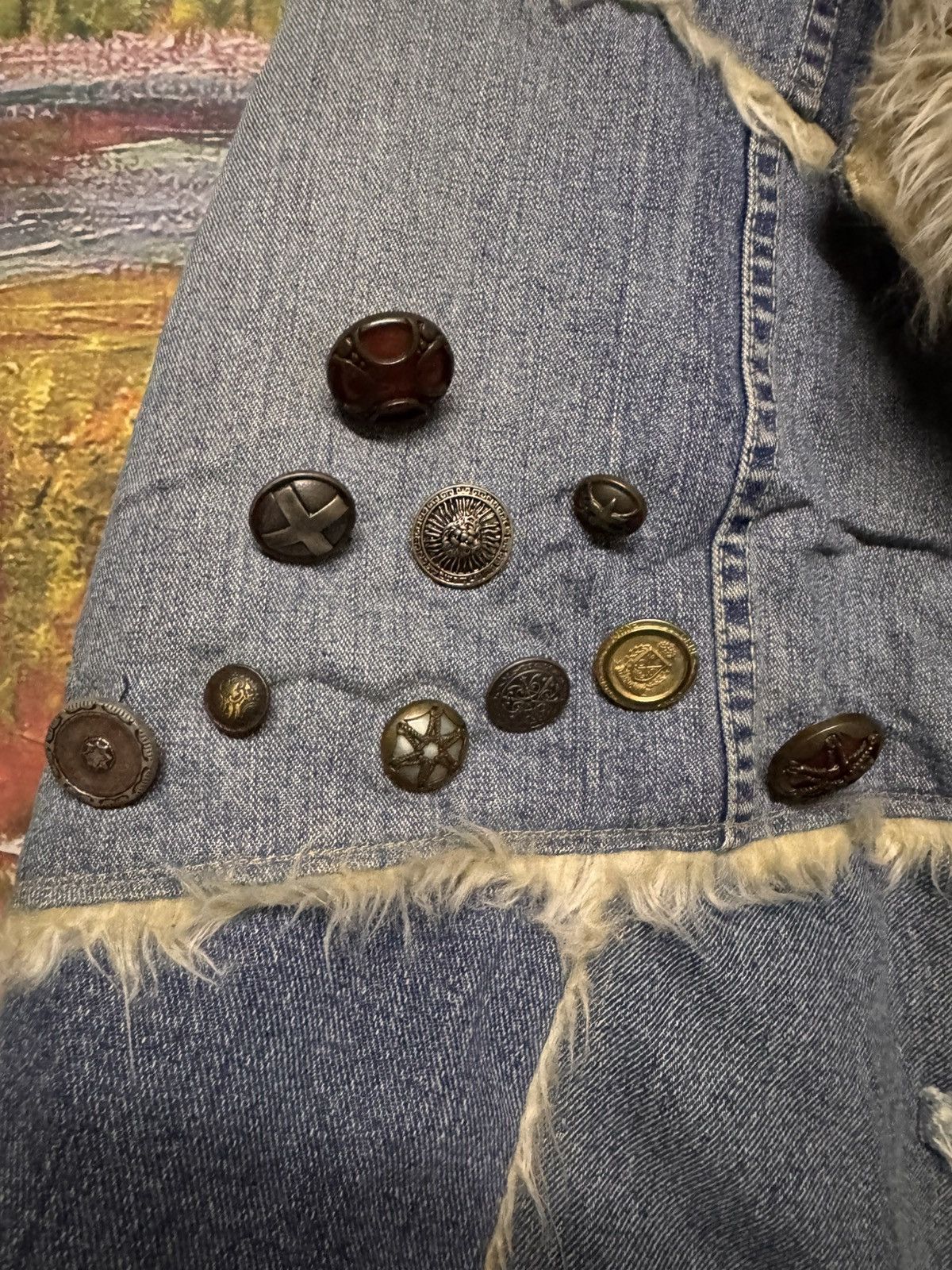 Japanese Brand Castom made vest denim jacket Size US L / EU 52-54 / 3 - 4 Thumbnail