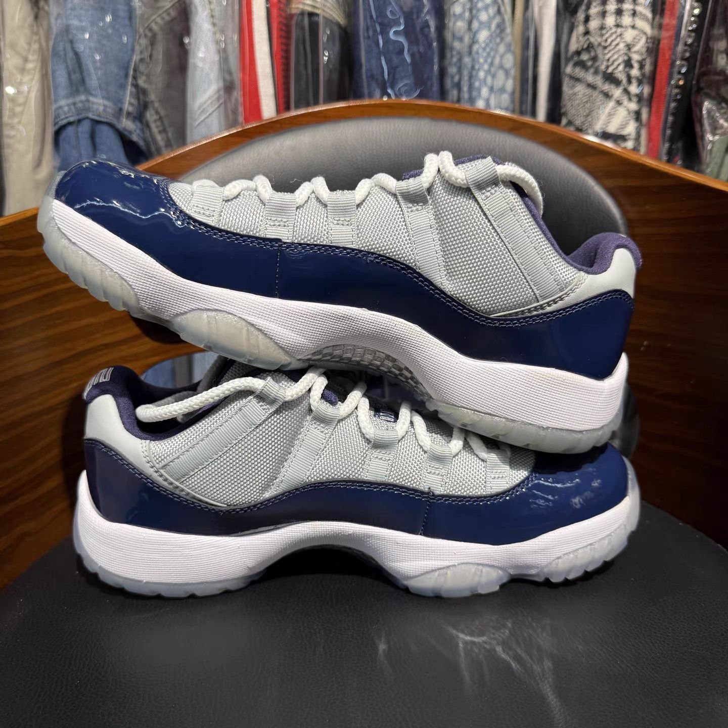 Nike Air Jordan 11 Georgetown White & Blue K15 Size US 8 / EU 41 - 7 Thumbnail