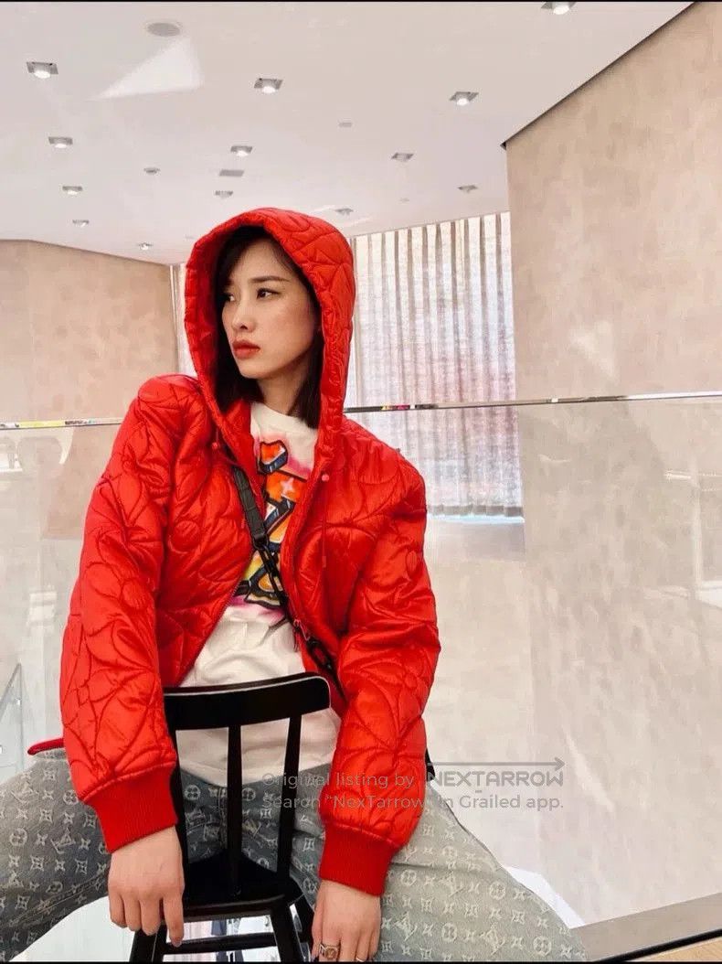 Louis Vuitton Red Louis Vuitton Quilted Hooded Jacket. Size US L / EU 52-54 / 3 - 8 Thumbnail