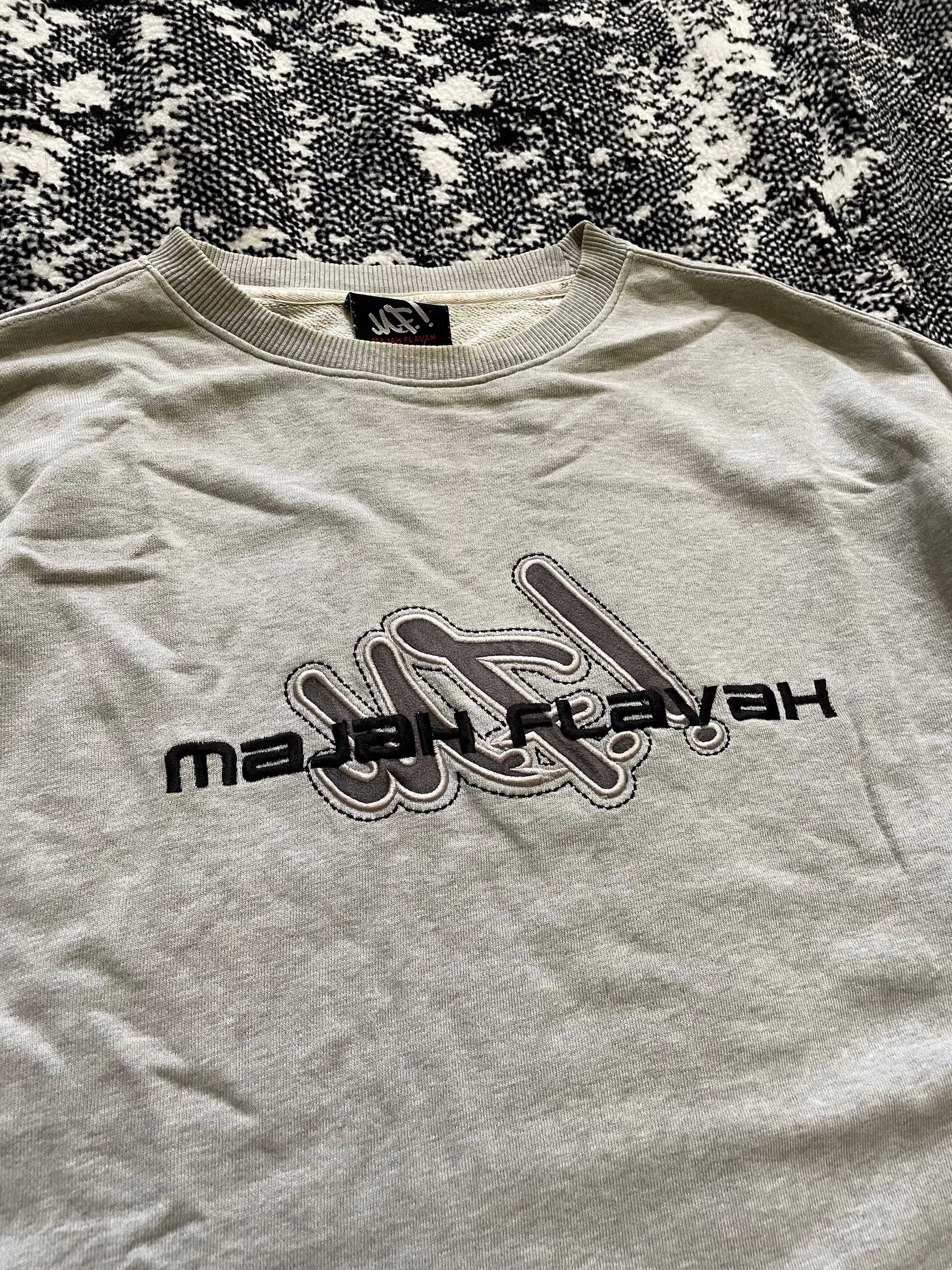 Vintage MAJAH FLAVAH Oversized Hip-Hop Sweater Size US XL / EU 56 / 4 - 3 Thumbnail