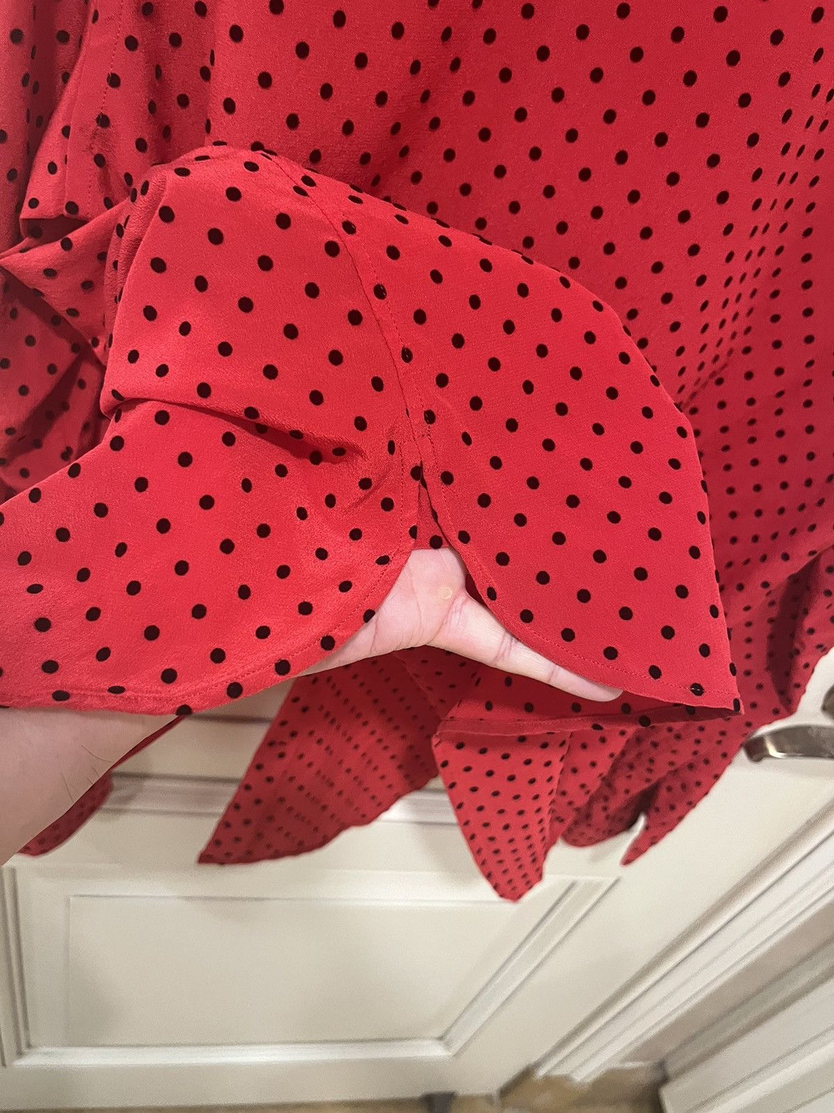 Saint Laurent Paris polka dots silk shirt collar size40 Size US M / EU 48-50 / 2 - 11 Thumbnail
