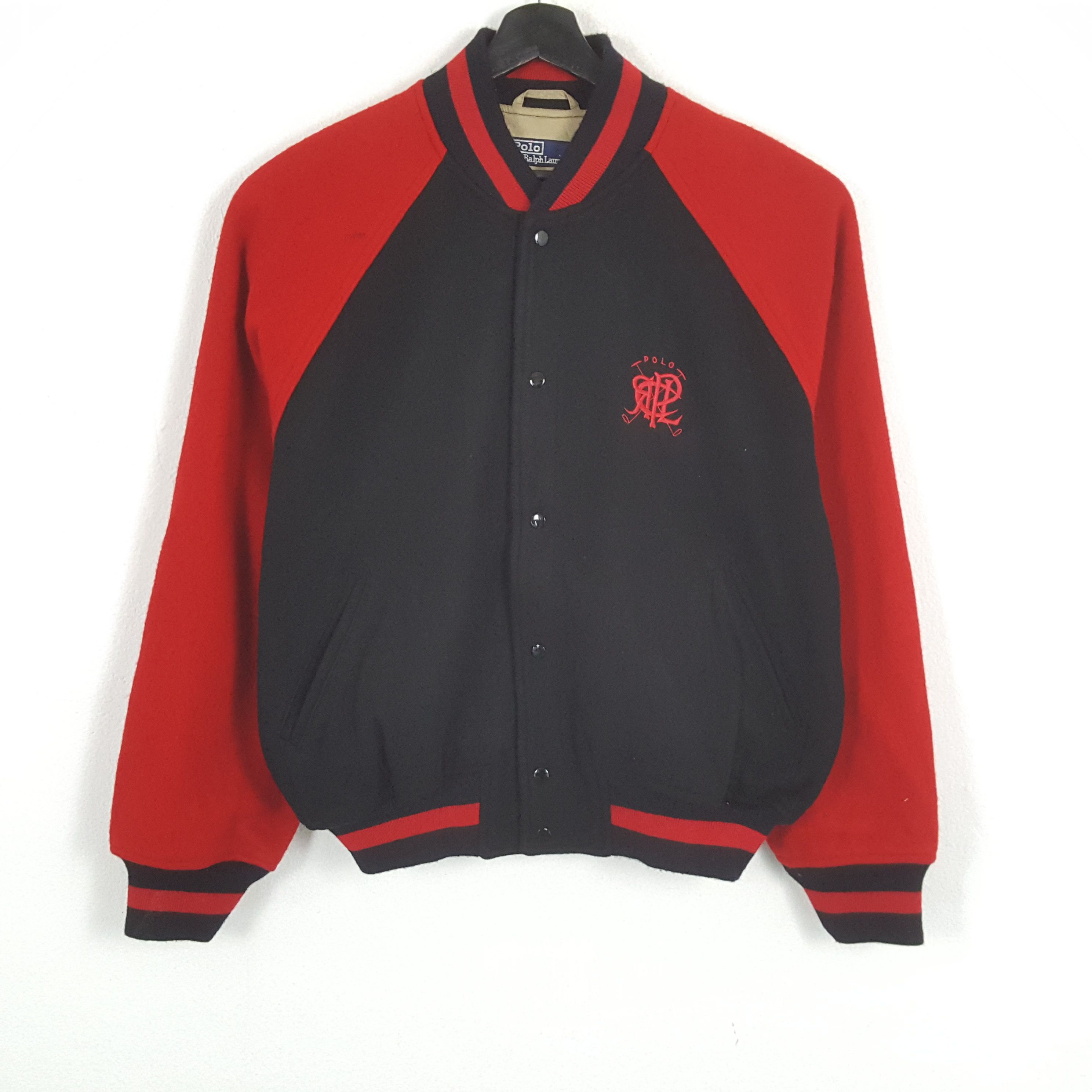 Polo Ralph Lauren × Vintage POLO by RALPH LAUREN Fashion Style Varsity Jacket Style Size US XL / EU 56 / 4 - 1 Thumbnail