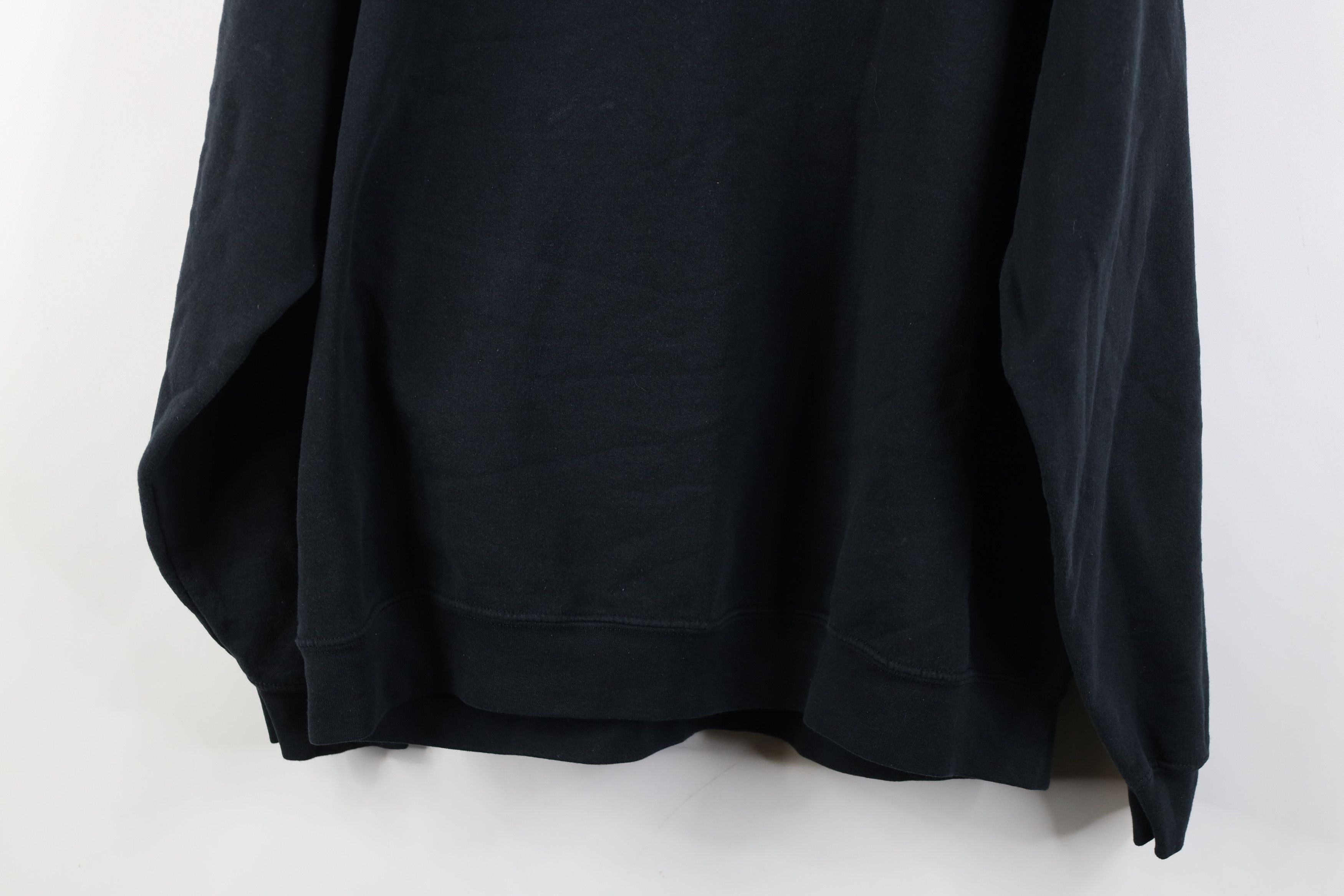 Vintage Vintage 90s Y2K Streetwear Wolf Crewneck Sweatshirt Black Size US XL / EU 56 / 4 - 14 Thumbnail