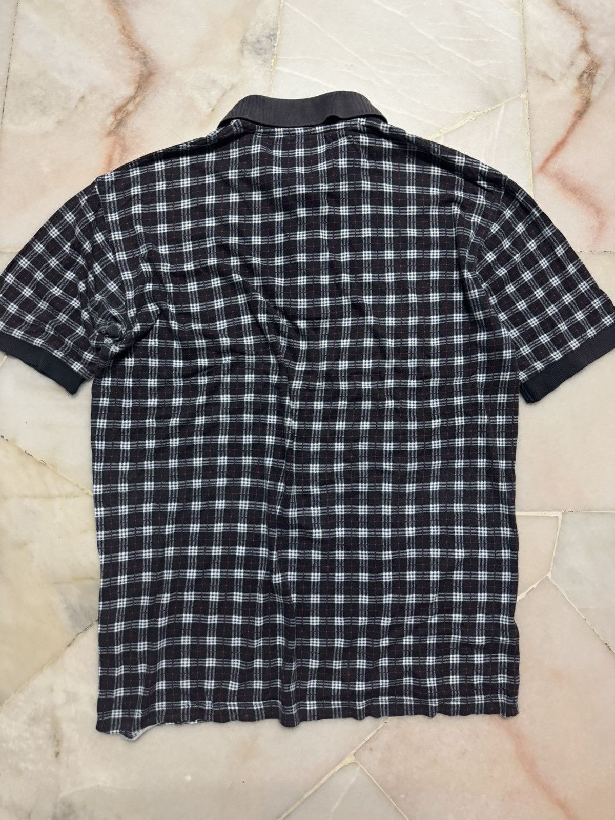 Burberry VINTAGE 1990s Burberry Novacheck Plaid Coller Ringer Size US M / EU 48-50 / 2 - 10 Thumbnail