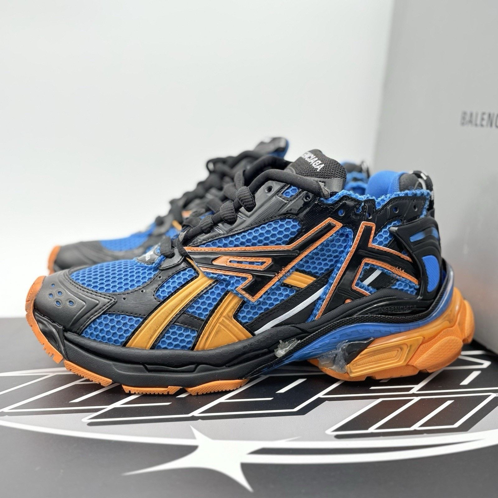 Balenciaga Runner ' Blue Orange Black ' NEW!