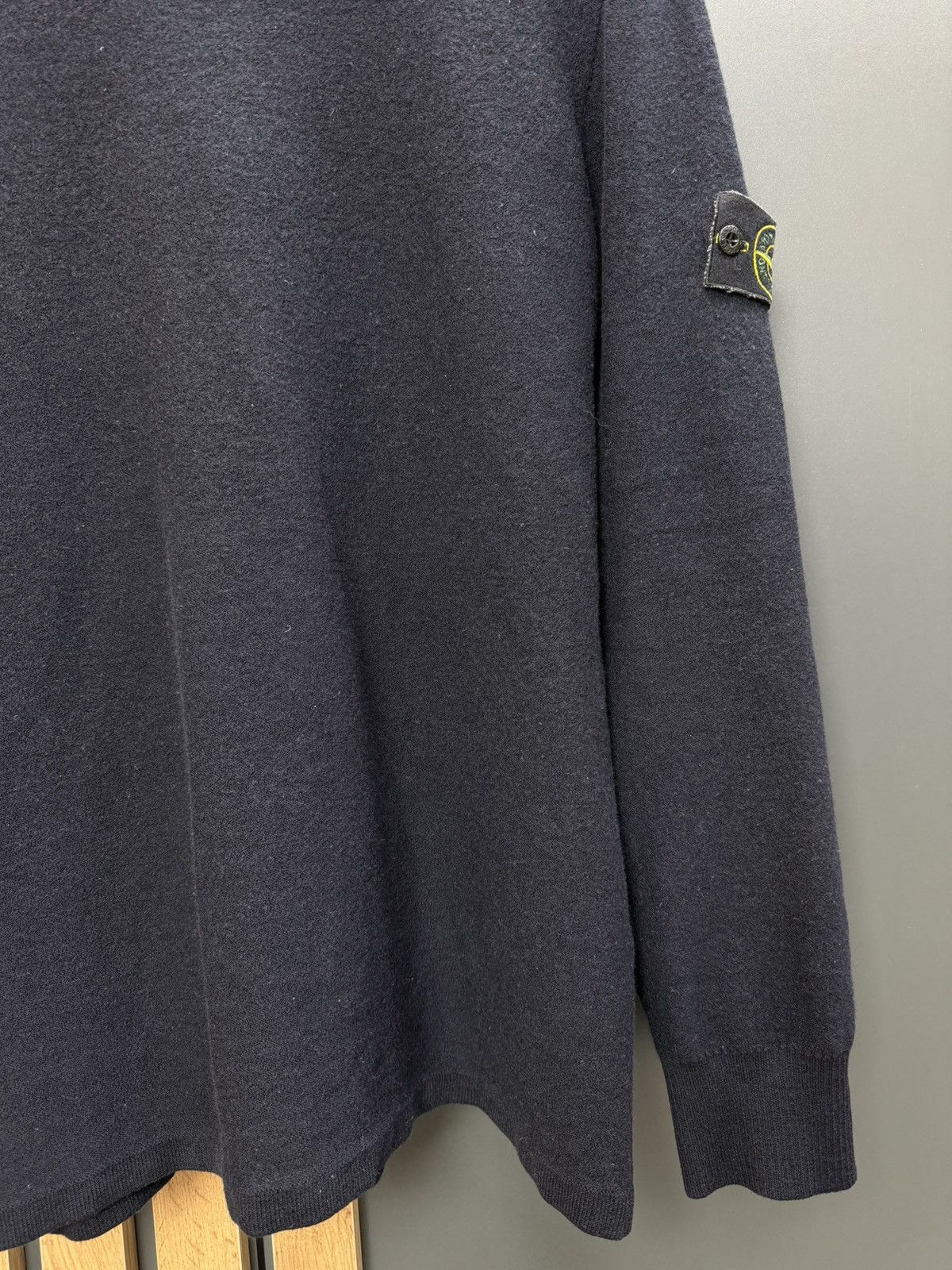 Stone Island Stone Island Crewneck Wool Knit Sweater Navy Men’s Size US XL / EU 56 / 4 - 5 Thumbnail
