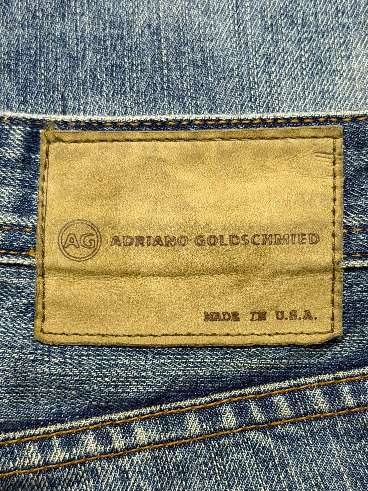 AG Adriano Goldschmied Vintage AG Adriano Goldschmied Destroyed Vintage Wash Denim Size US 33 - 12 Thumbnail