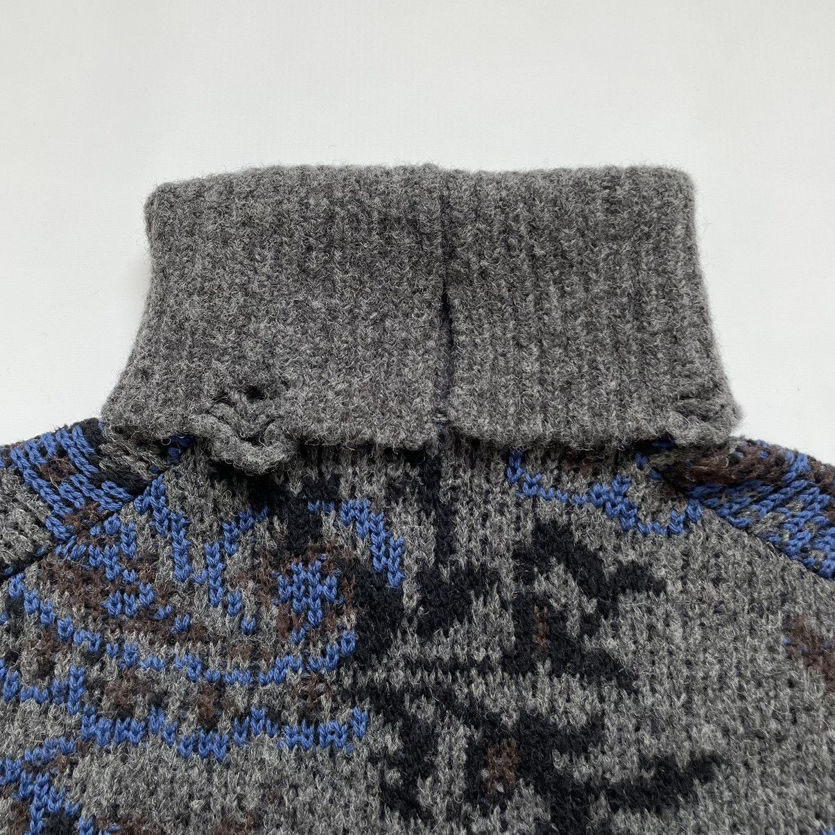 Comme des Garcons A/W 20 Paisley Distressed Wool Sweater Size US M / EU 48-50 / 2 - 14 Thumbnail