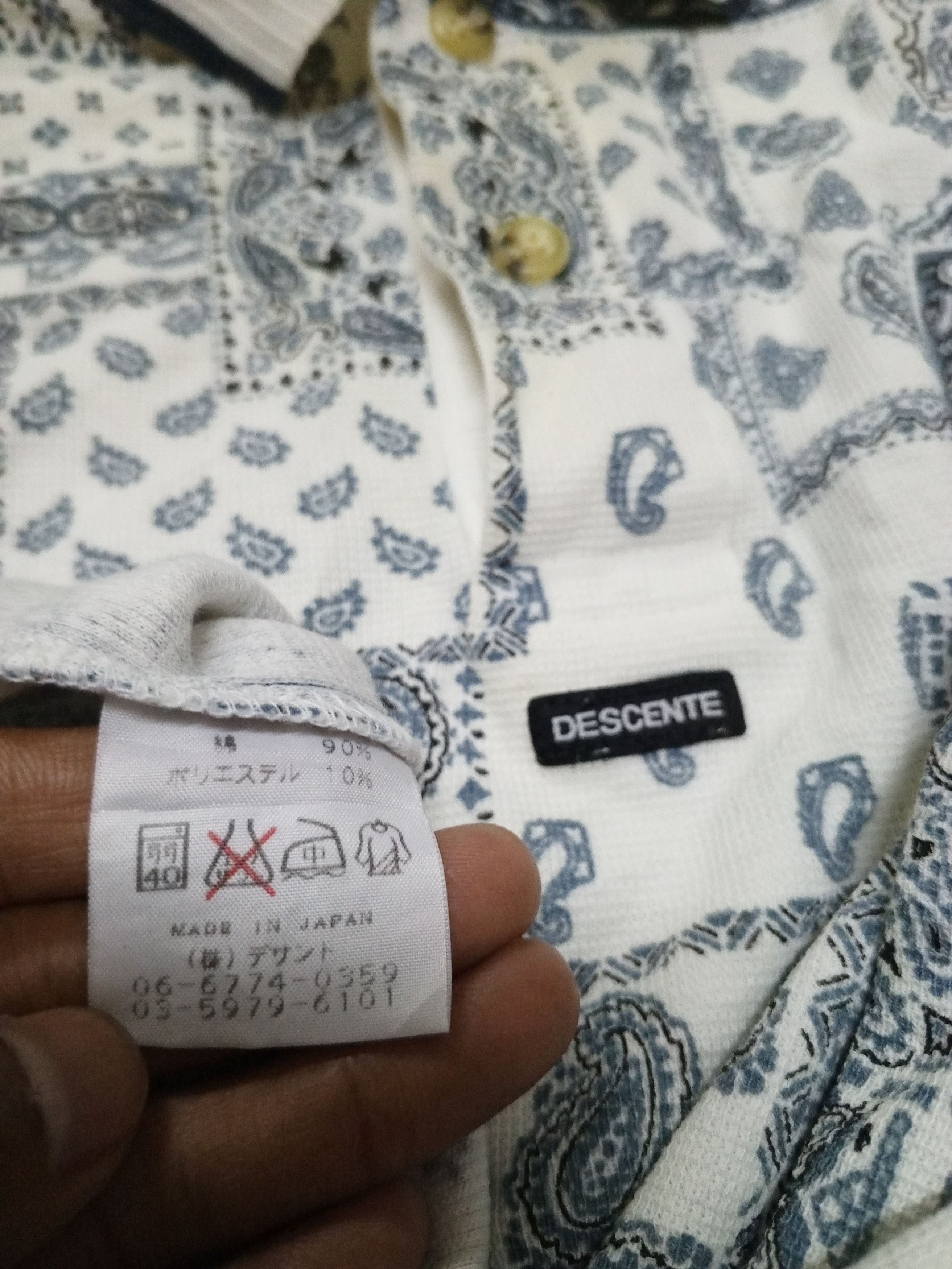 Descente × Japanese Brand DESENTE POLO GOLF FULLPRINT BANDANA Size US L / EU 52-54 / 3 - 8 Thumbnail