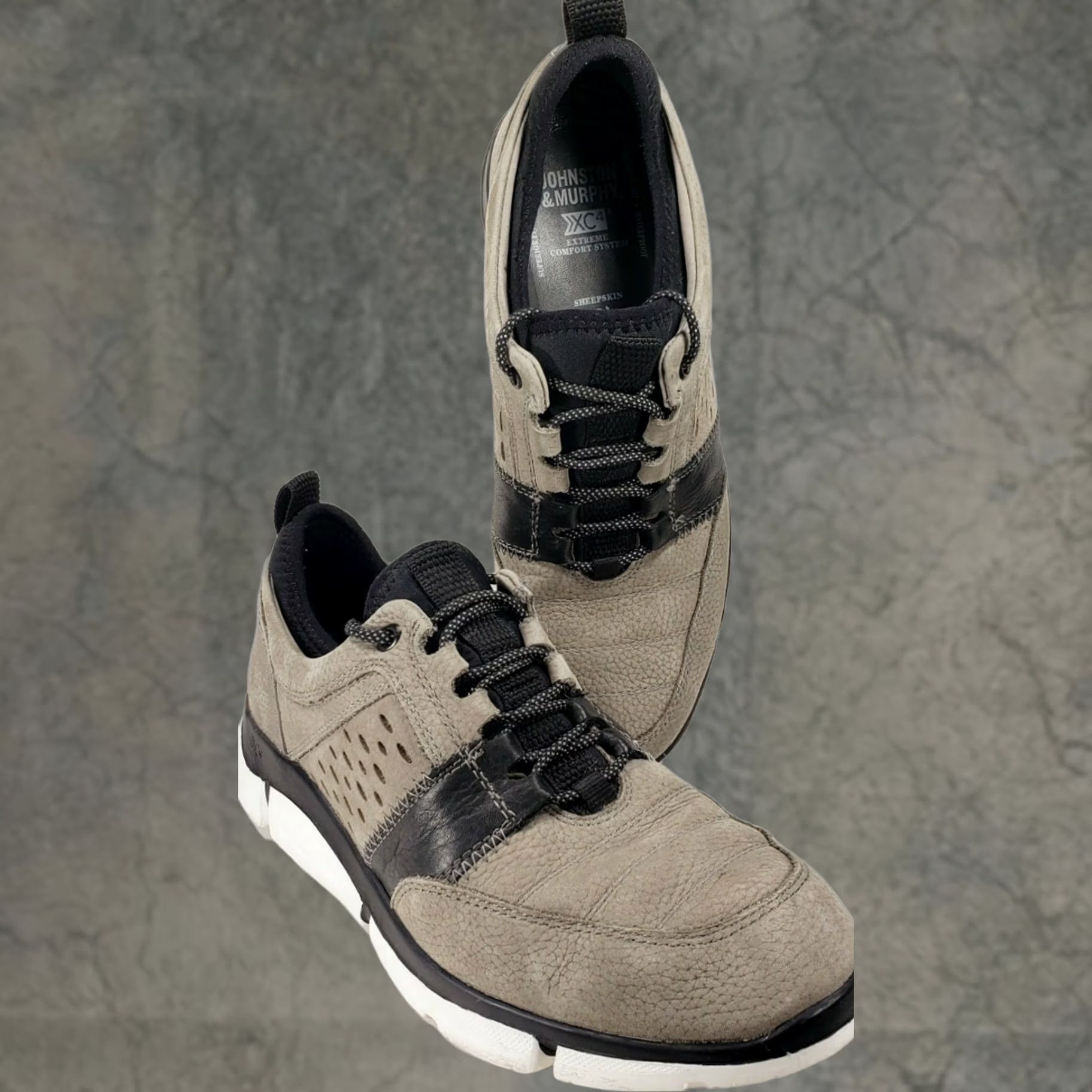 Johnston & Murphy Johnston & Murphy XC4 Cleary Sneaker Charcoal/Black Men's Sz 9M Size US 9 / EU 42 - 1 Thumbnail