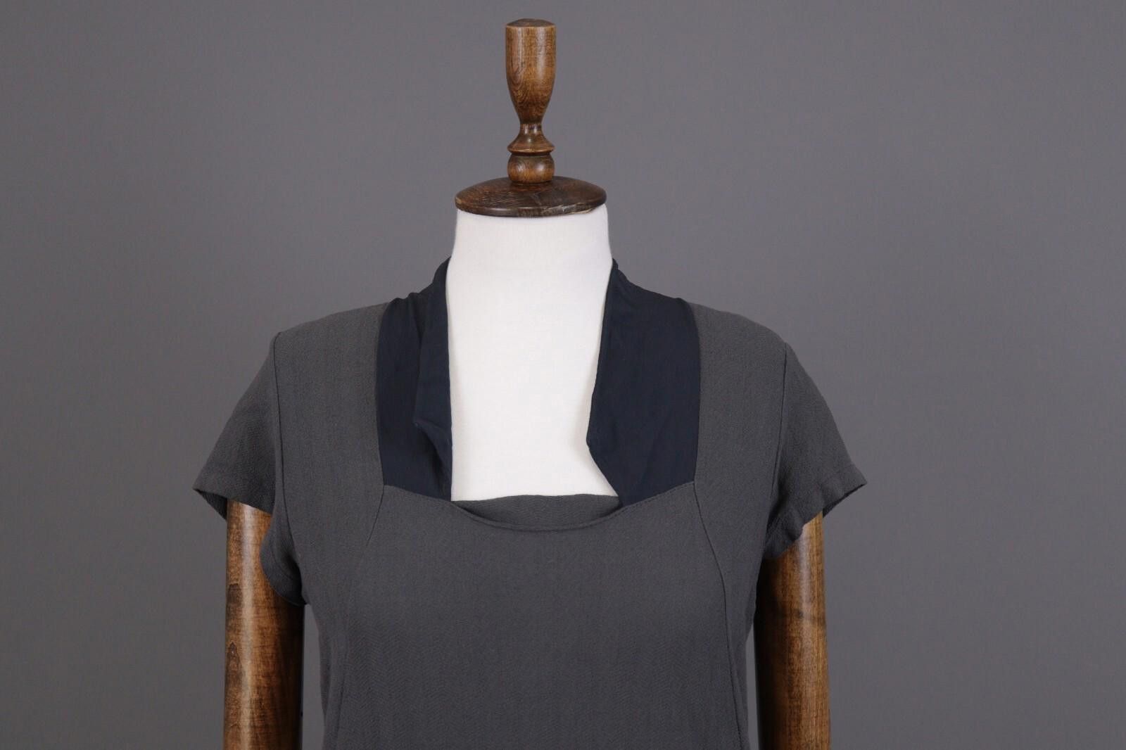 Designer Transit Par Such 212 Gray Summer Top Shirt Size 3 / L Size M / US 6-8 / IT 42-44 - 2 Thumbnail