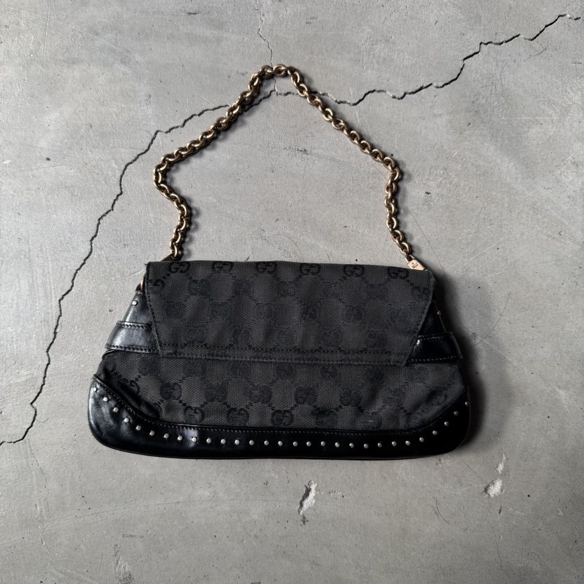 Gucci × Tom Ford Gucci Horsebit large clutch bag Black Size ONE SIZE - 4 Thumbnail
