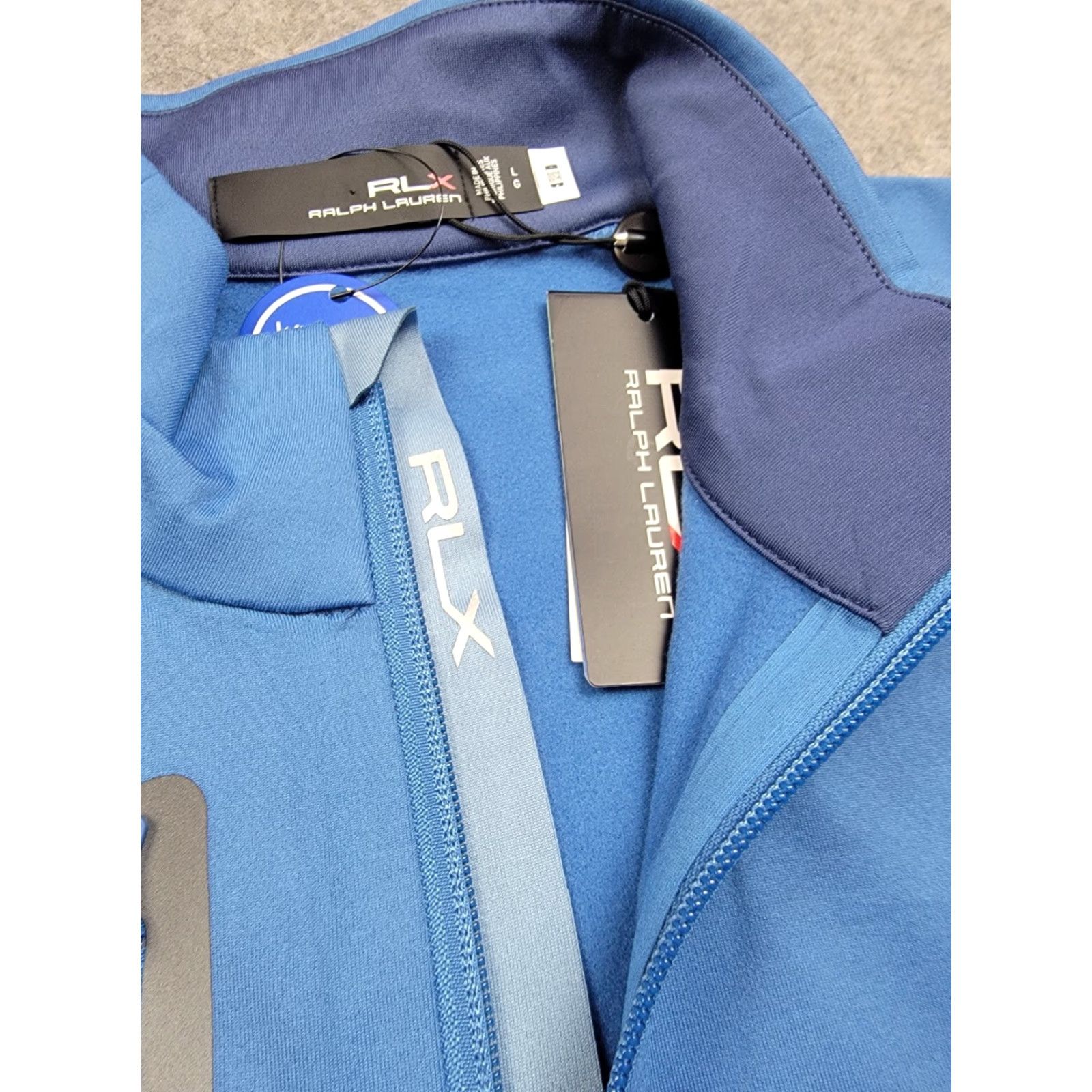 RLX Ralph Lauren RLX Ralph Lauren Shirt Mens Large Blue 1/4 Zip Long Sleeve Golf Pullover NWT Size US L / EU 52-54 / 3 - 3 Thumbnail