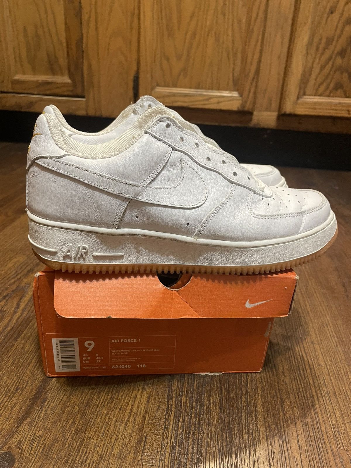 Nike × Vintage Nike Air Force 1 Canyon Gold 2002 Size US 9 / EU 42 - 5 Thumbnail