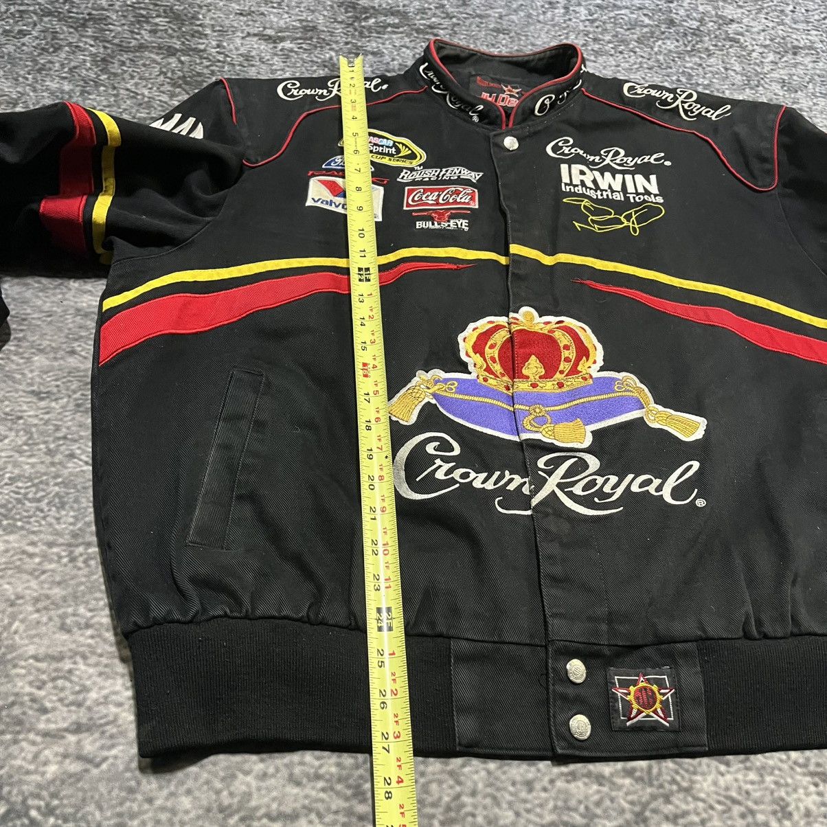 JH Design VINTAGE CROWN ROYAL JH DESIGN RACING JACKET 90s BLACK XL Size US XL / EU 56 / 4 - 14 Thumbnail