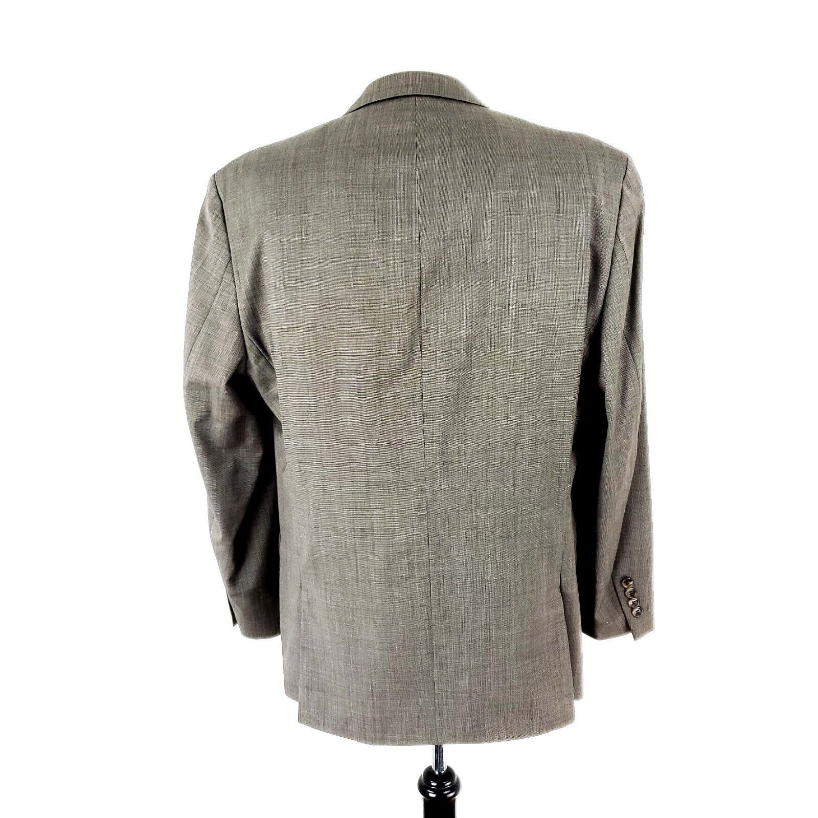 Joseph Abboud Joe Joseph Abboud Wool 2 Button Blazer 42R Beige Nailshead J Size 42R - 5 Thumbnail